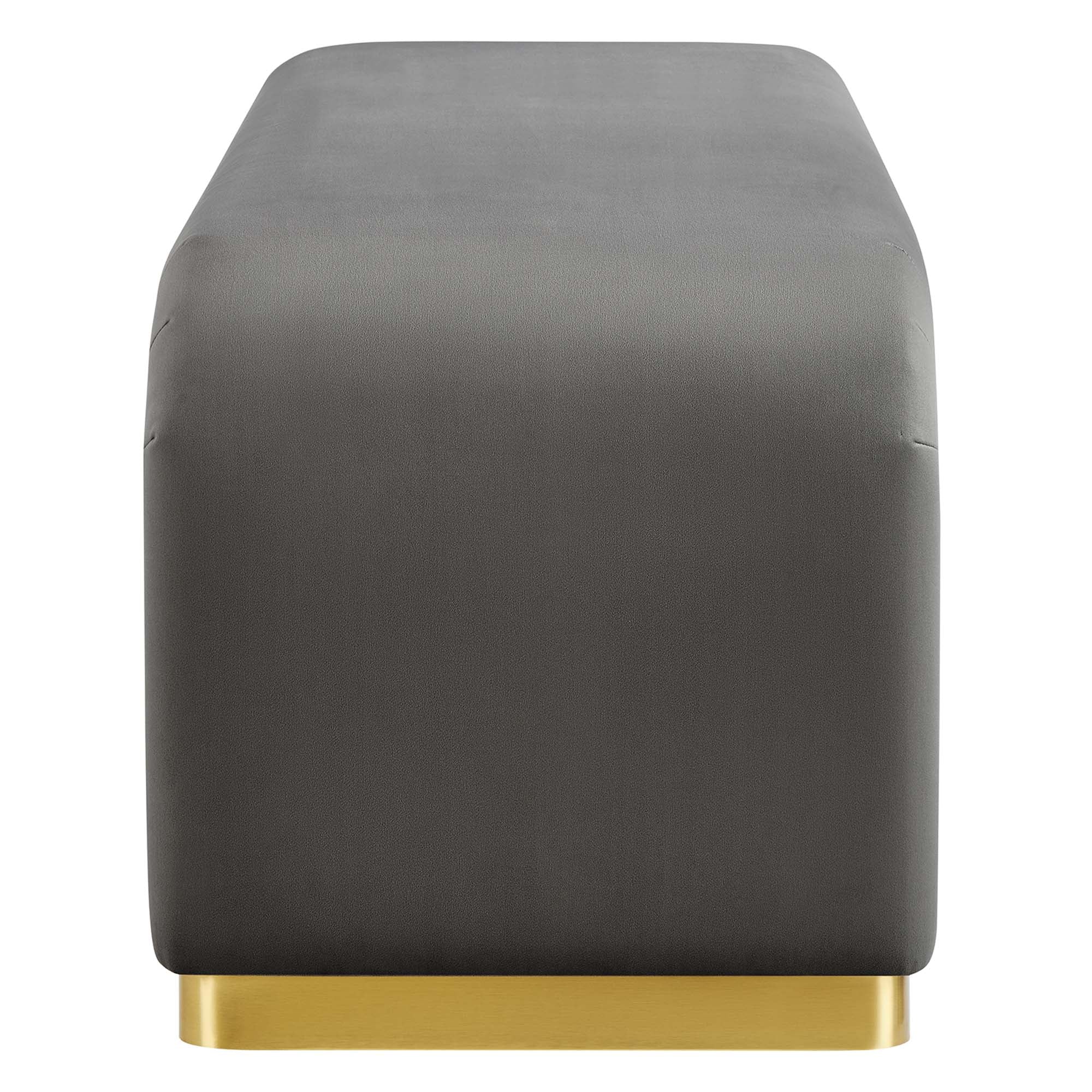 Koda Performance Velvet Waterfall Long Bench by Modway - Image 4