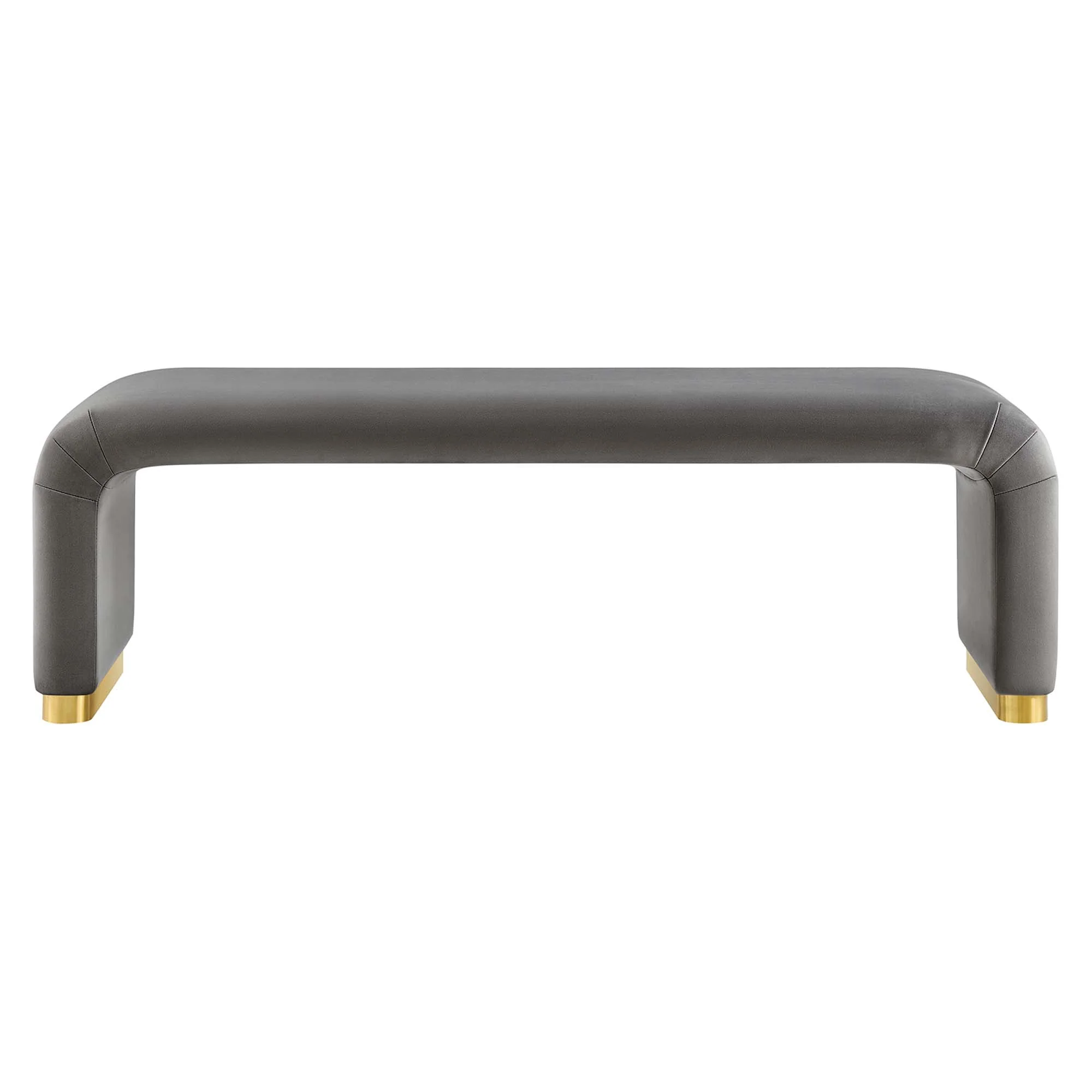 Koda Performance Velvet Waterfall Long Bench by Modway - Image 5