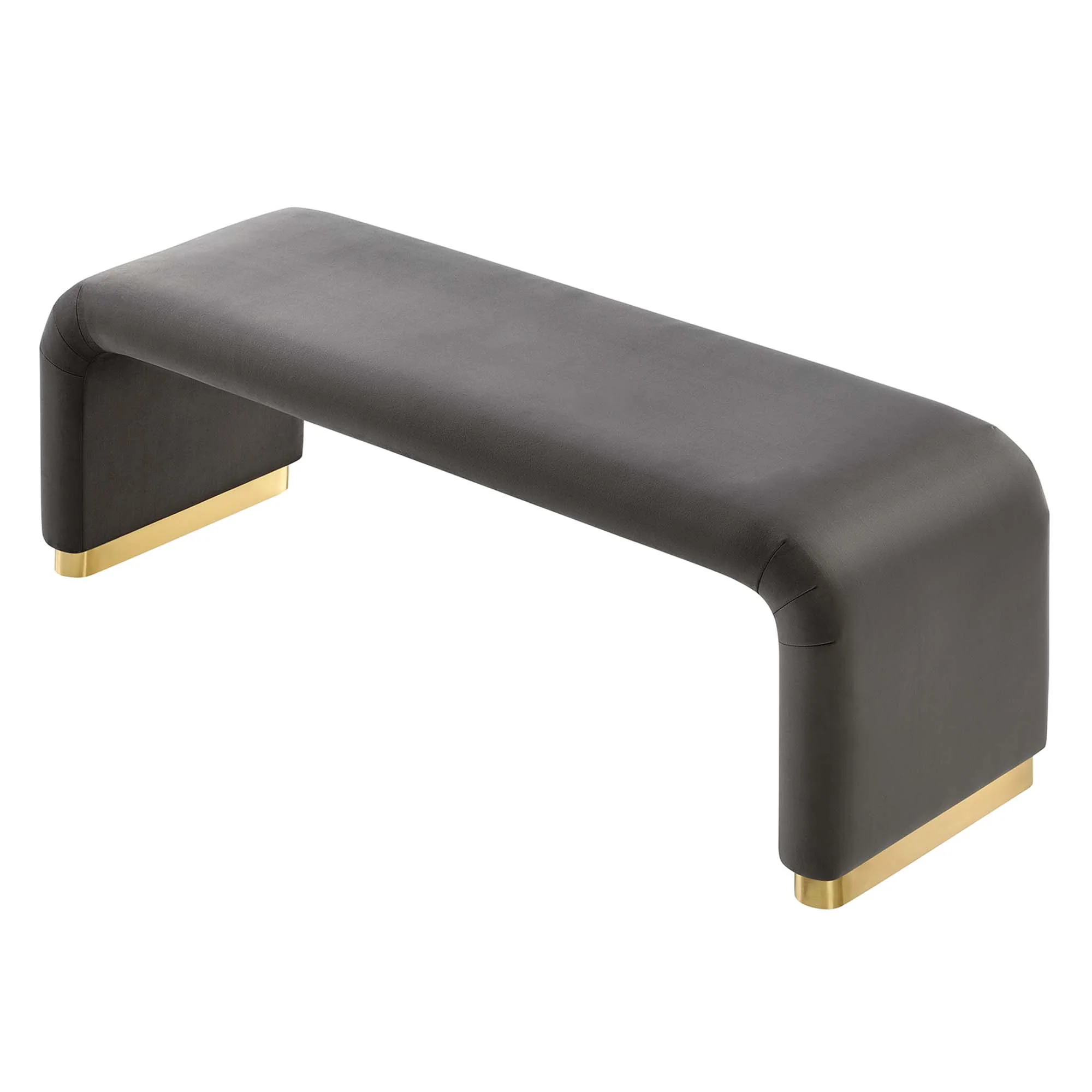 Koda Performance Velvet Waterfall Long Bench by Modway - Image 6
