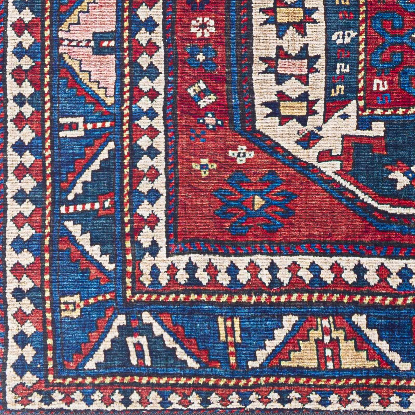 Kodiak Red&Blue Oriental Area Rug - Image 7