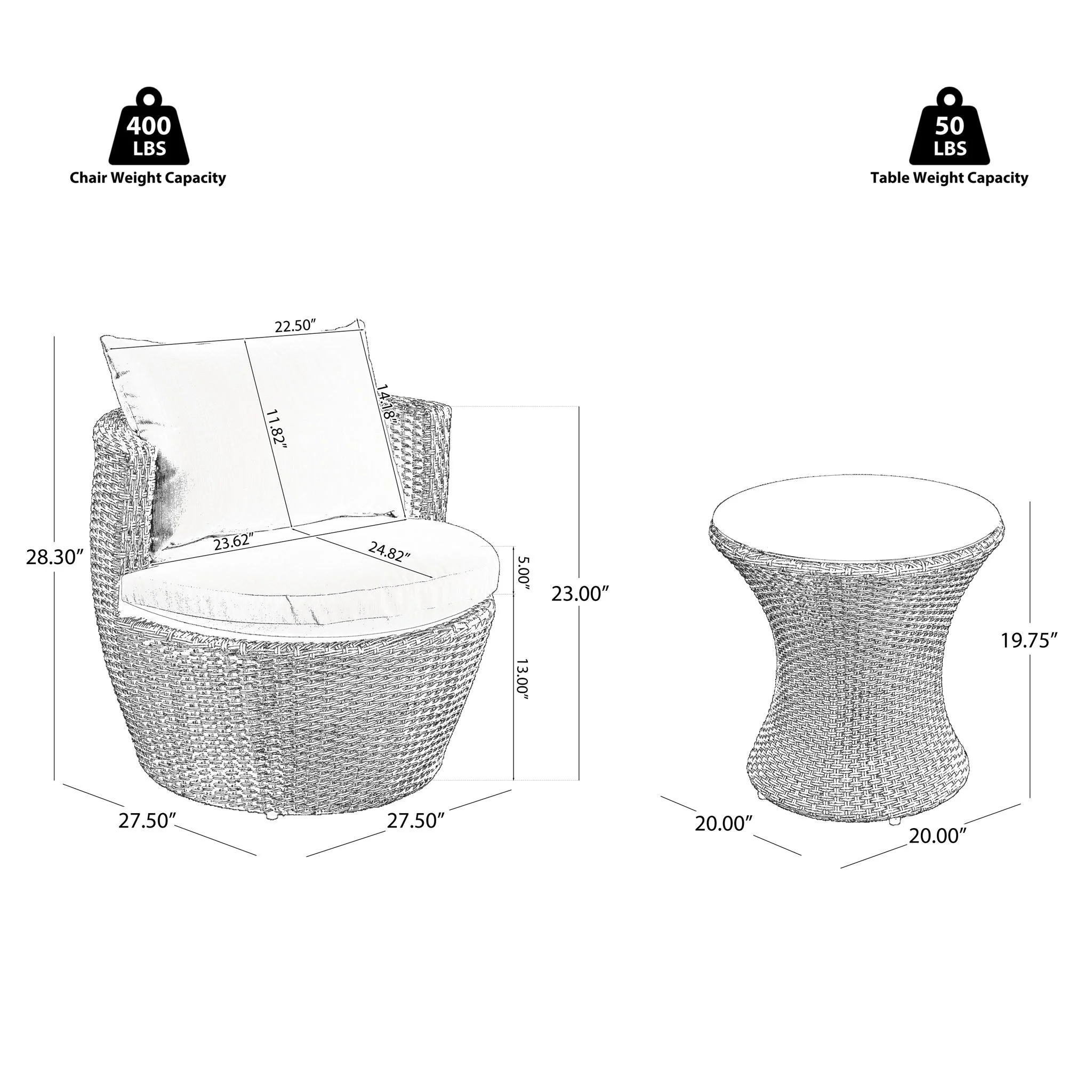 Kono Chat Set Outdoor Furniture - Image 6