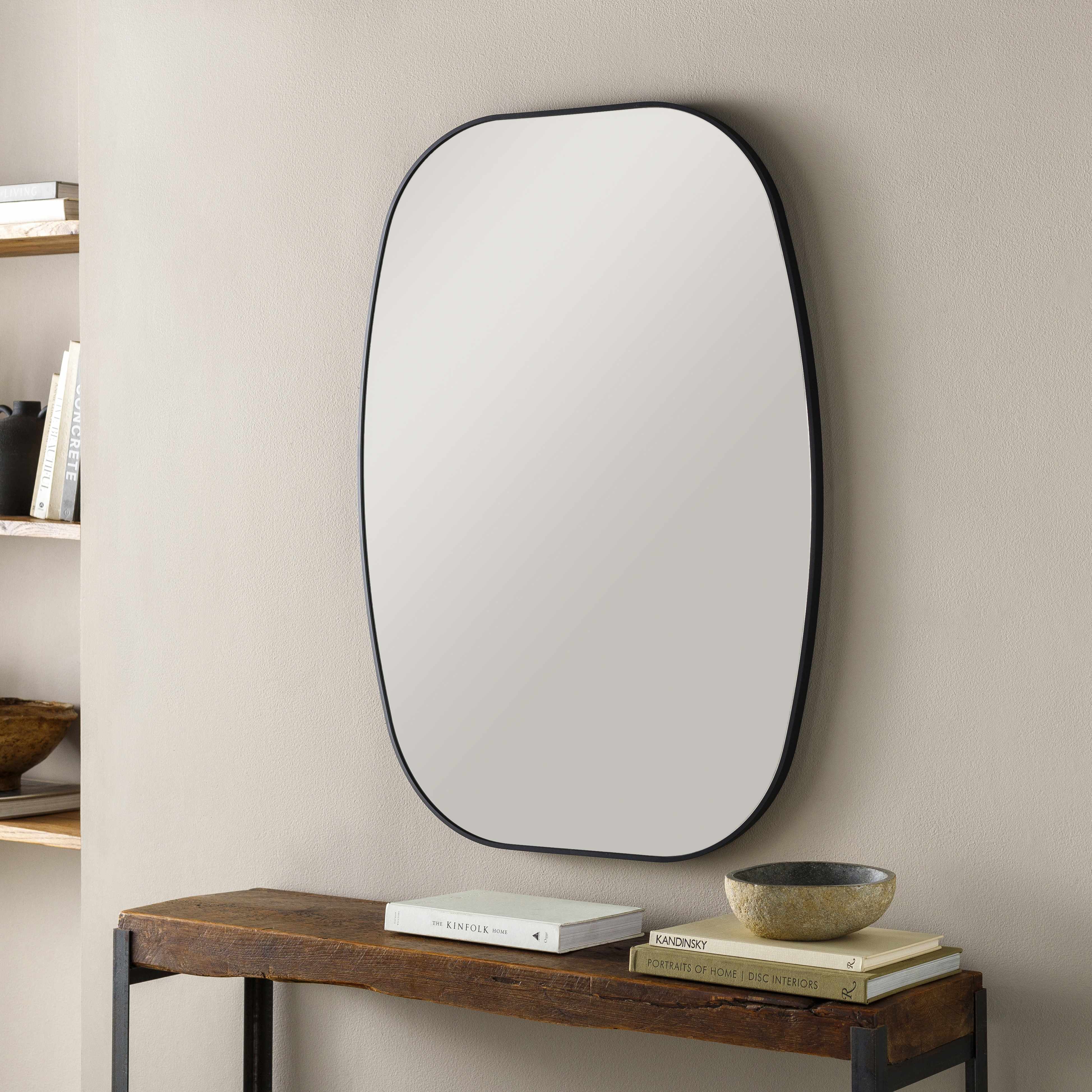 Kopparberg Black Gold Frame Round Mirror - Image 9