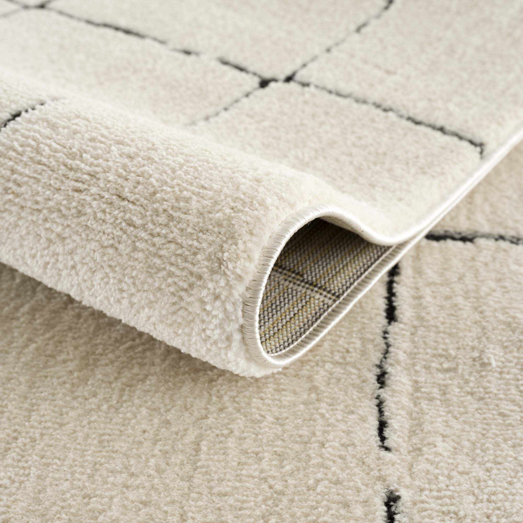 Koume Beige Maze Area Rug - Image 6