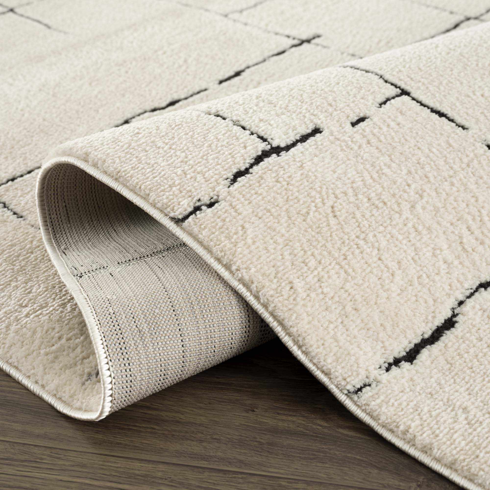 Koume Beige Maze Area Rug - Image 7