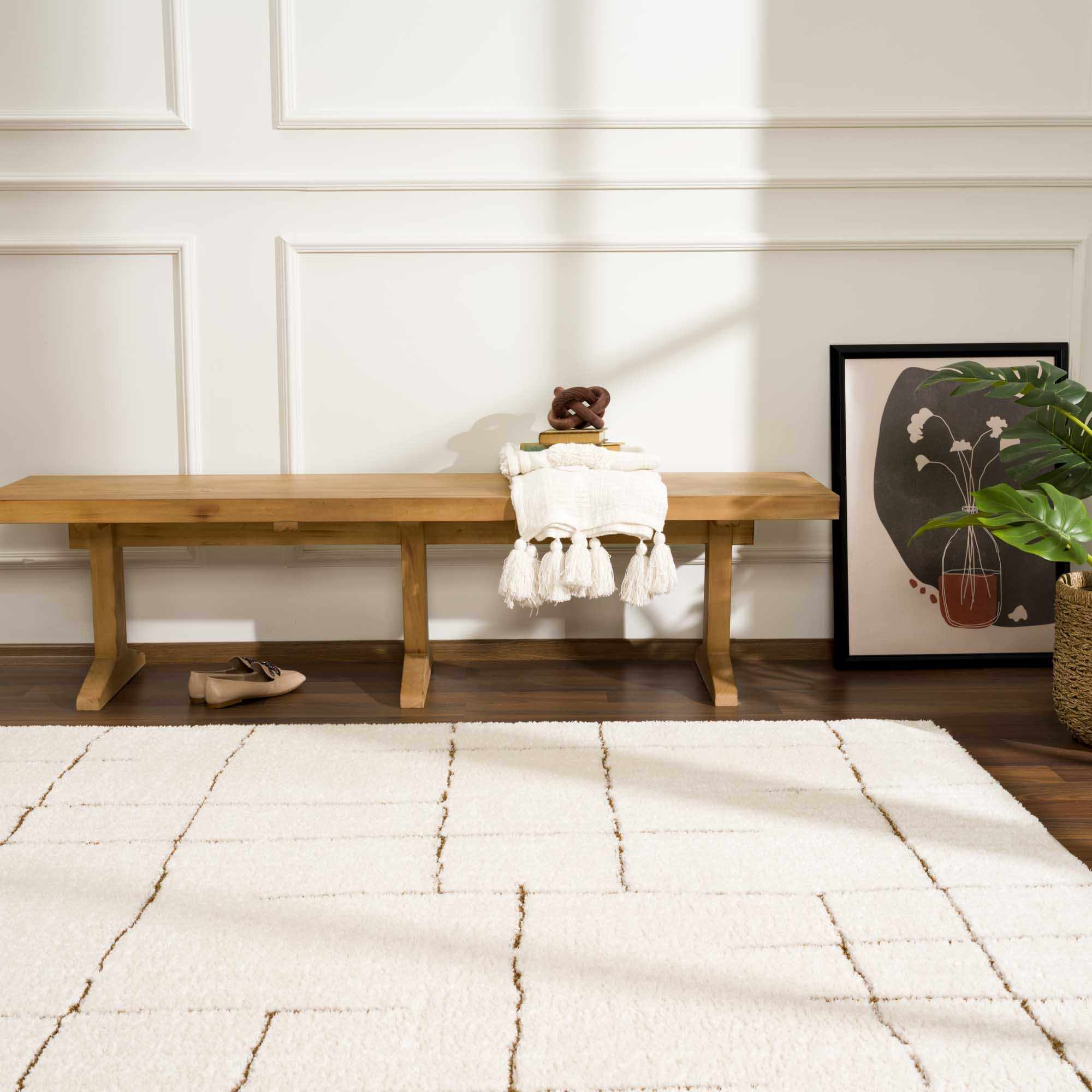 Koume Ivory & Brown Area Rug - Image 4