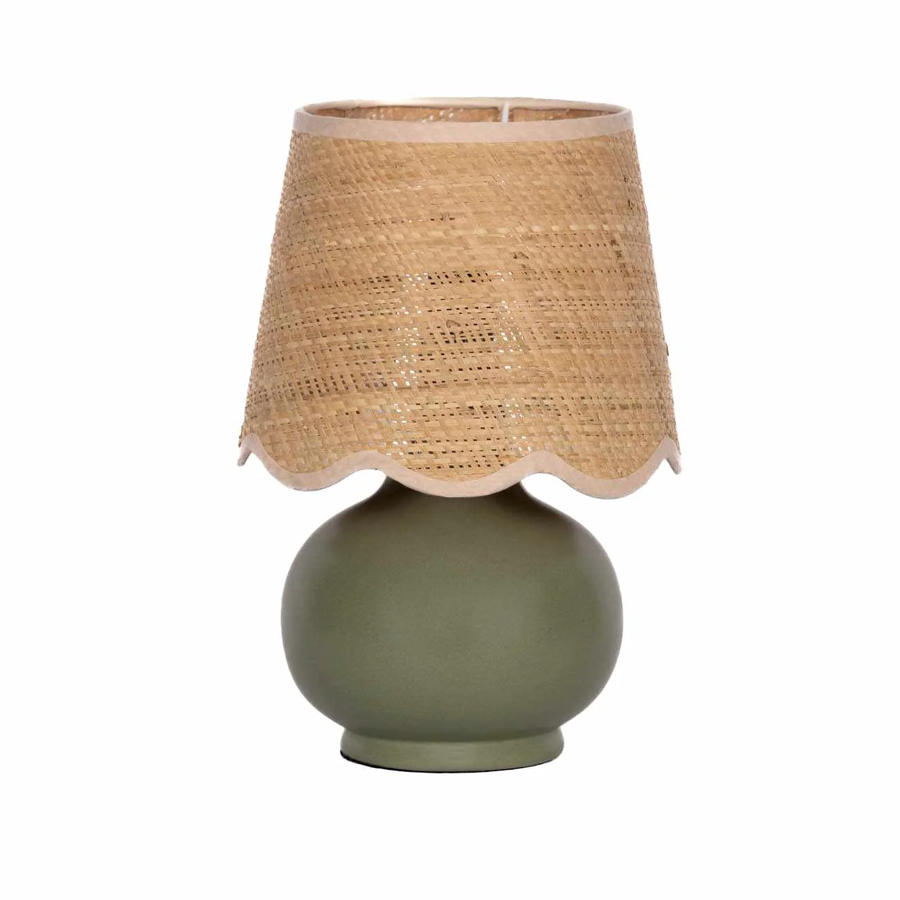 Kupua Green Solid Ceramic Table Lamp - Image 2