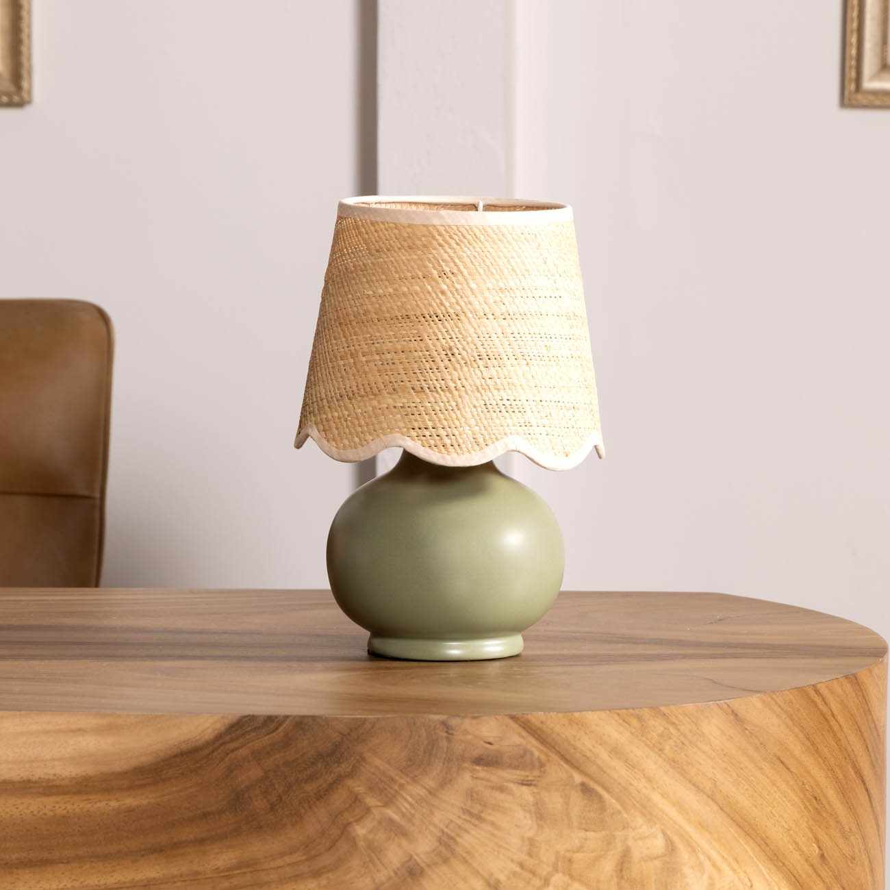 Kupua Green Solid Ceramic Table Lamp - Image 5