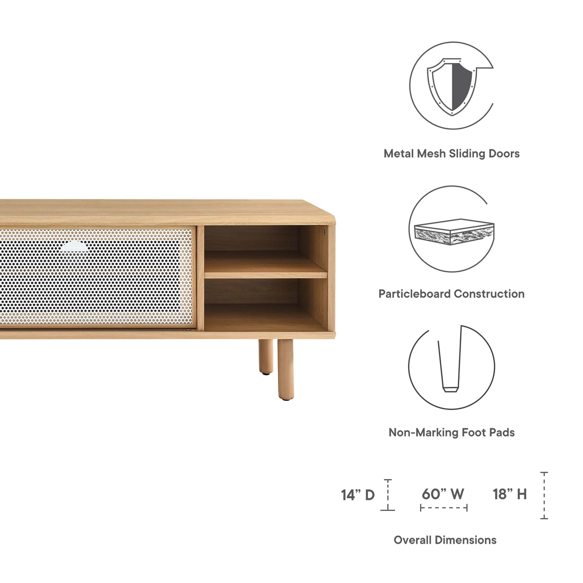 Kurtis 60" TV Stand by Modway - Image 19