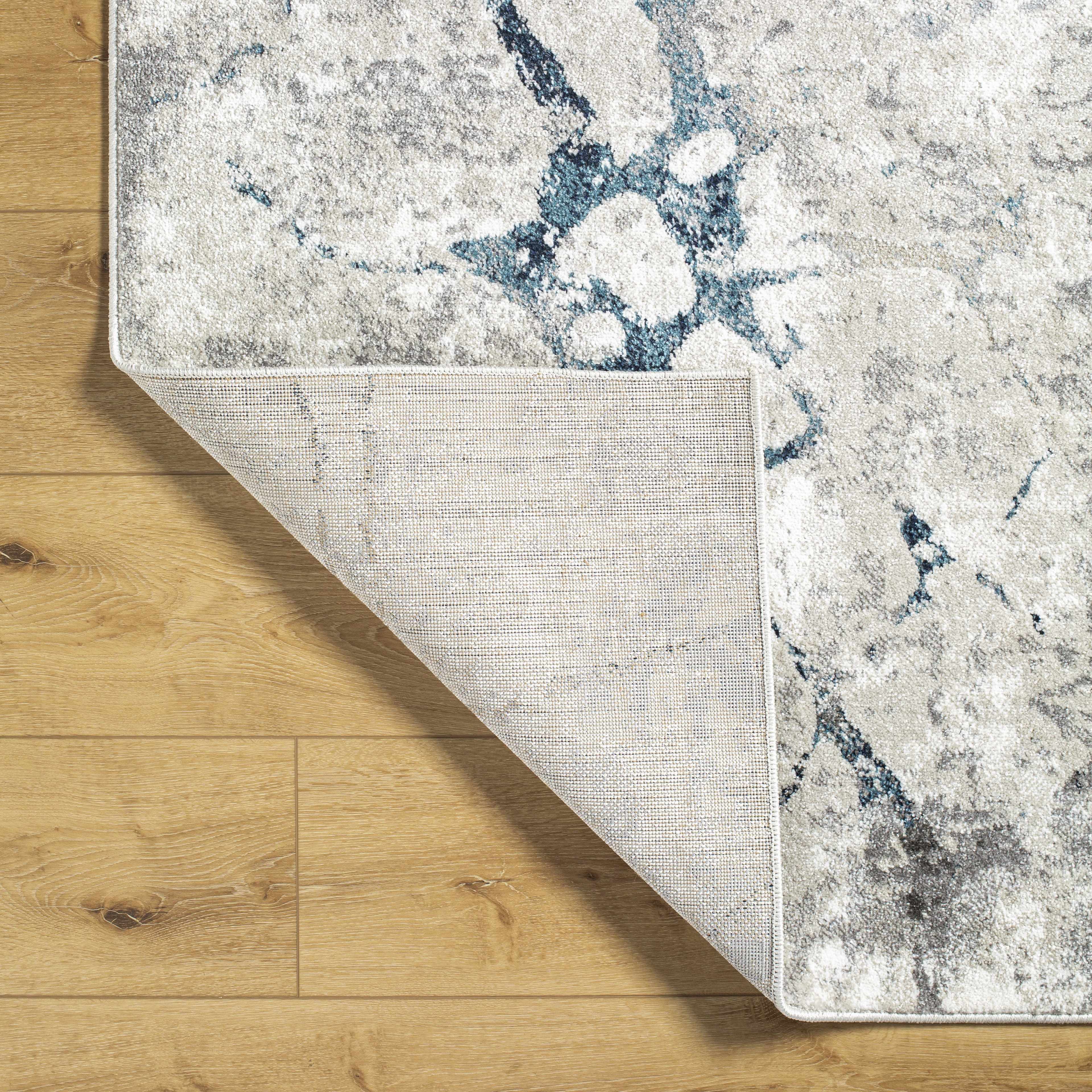 Kynan Gray & Blue Marble Area Rug - Clearance - Image 5