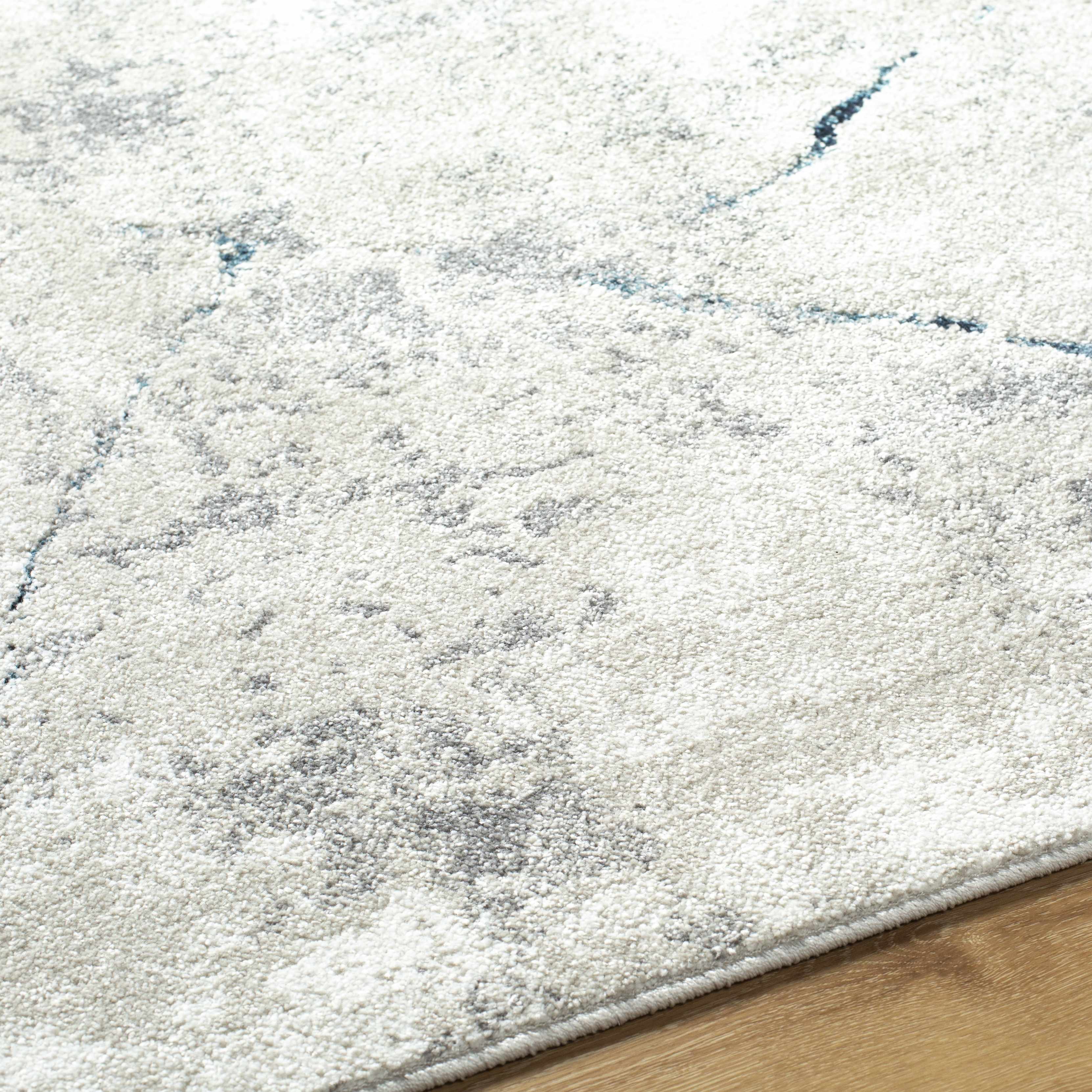 Kynan Gray & Blue Marble Area Rug - Clearance - Image 6