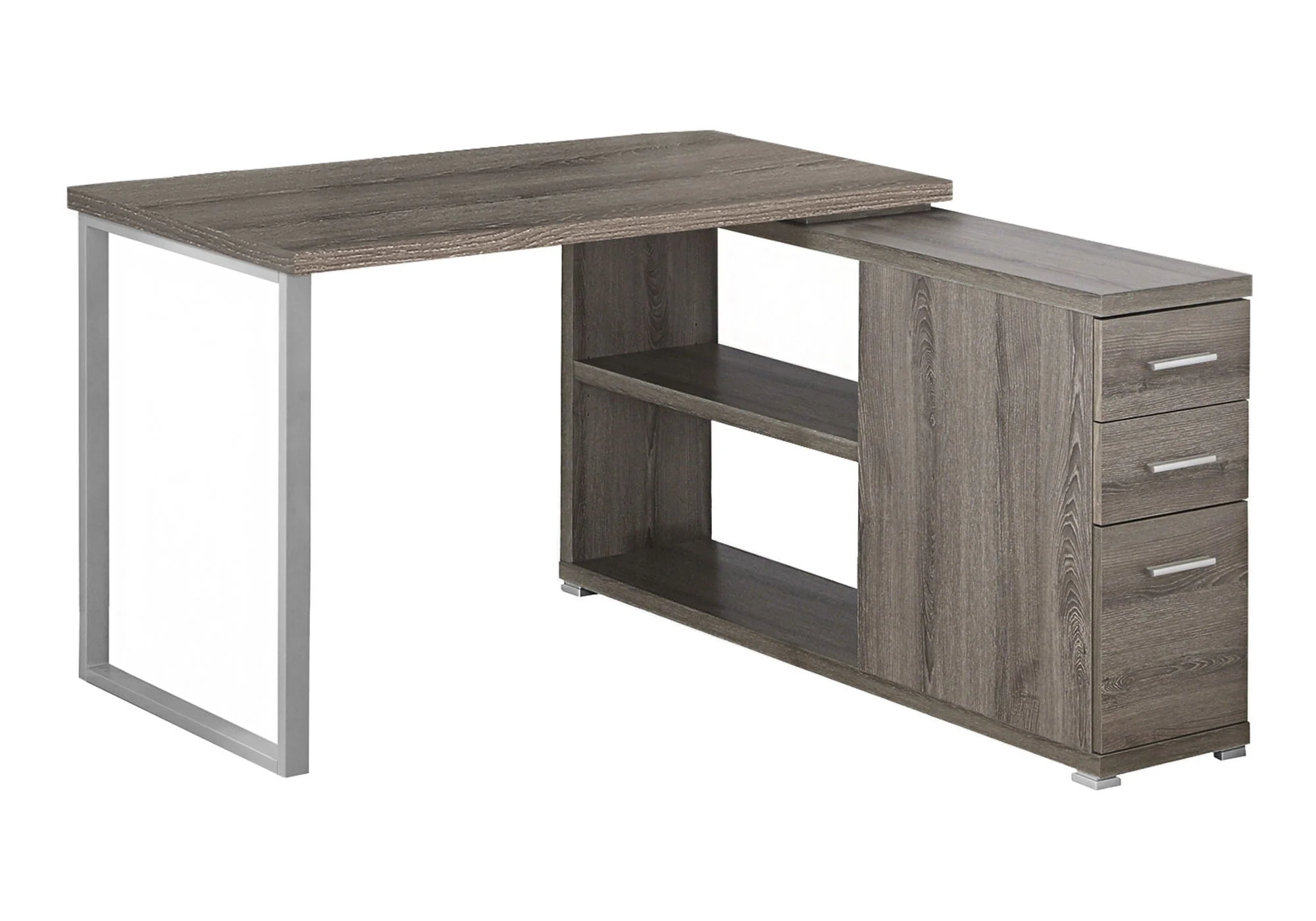 L-Shape Computer Desk with Storage Drawers - Image 2