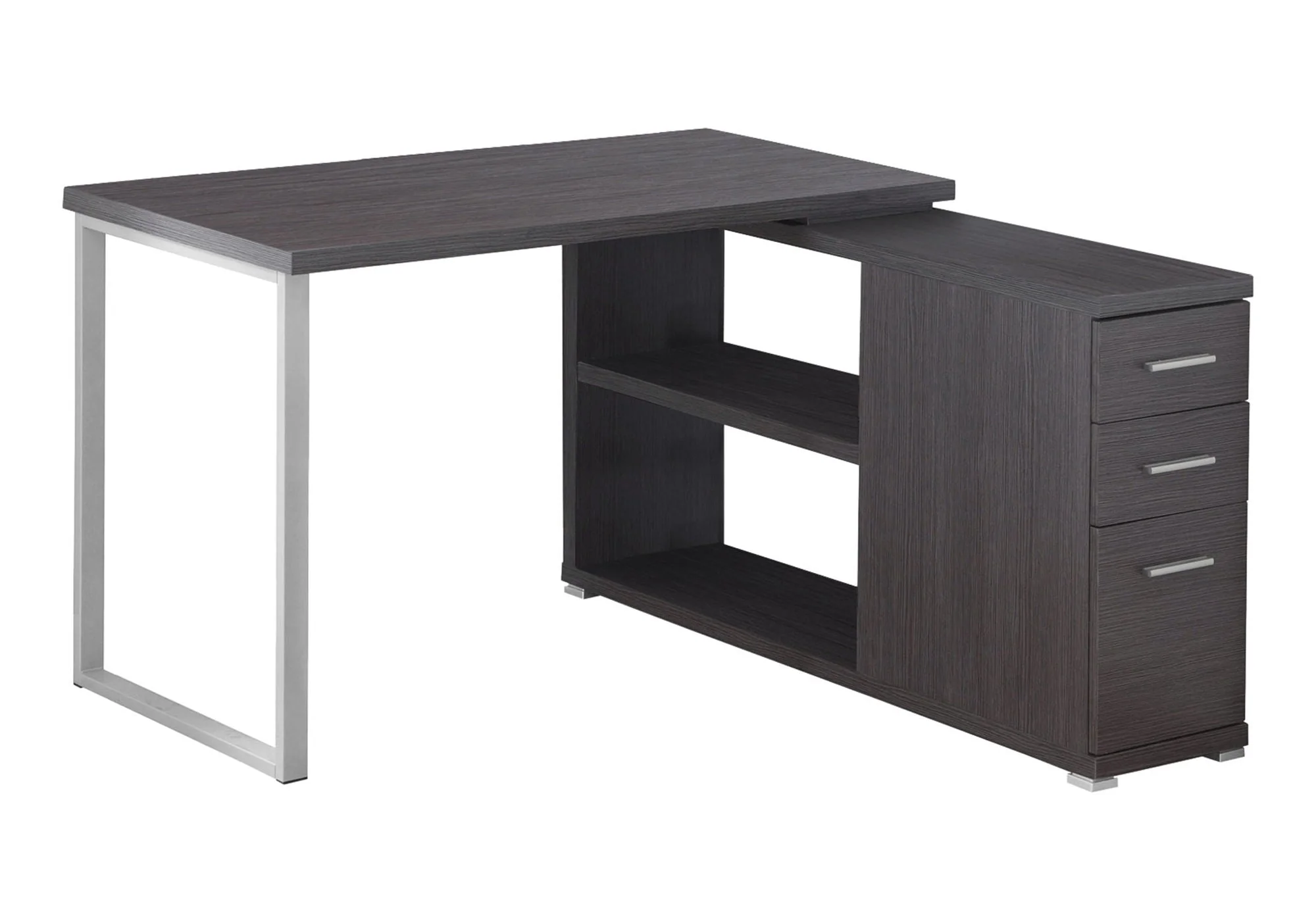 L-Shape Computer Desk with Storage Drawers - Image 3