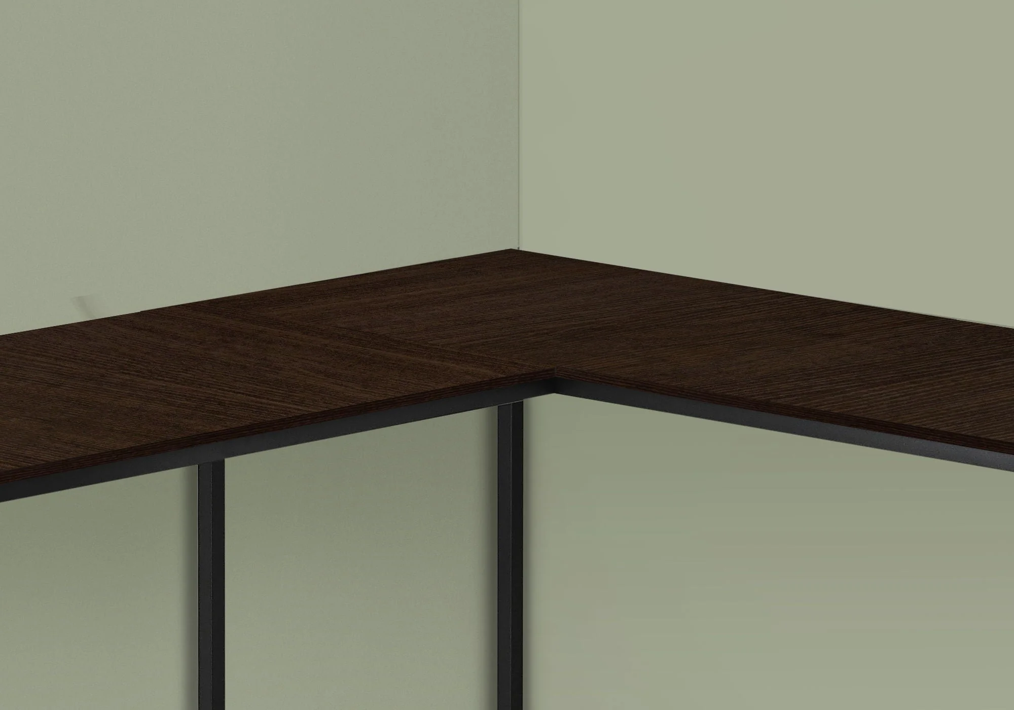L-Shaped Corner Computer Desk with Contemporary Marble Look - Image 5