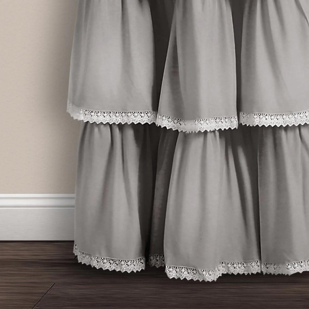 Lace Ruffle Window Curtain Panel - Image 11