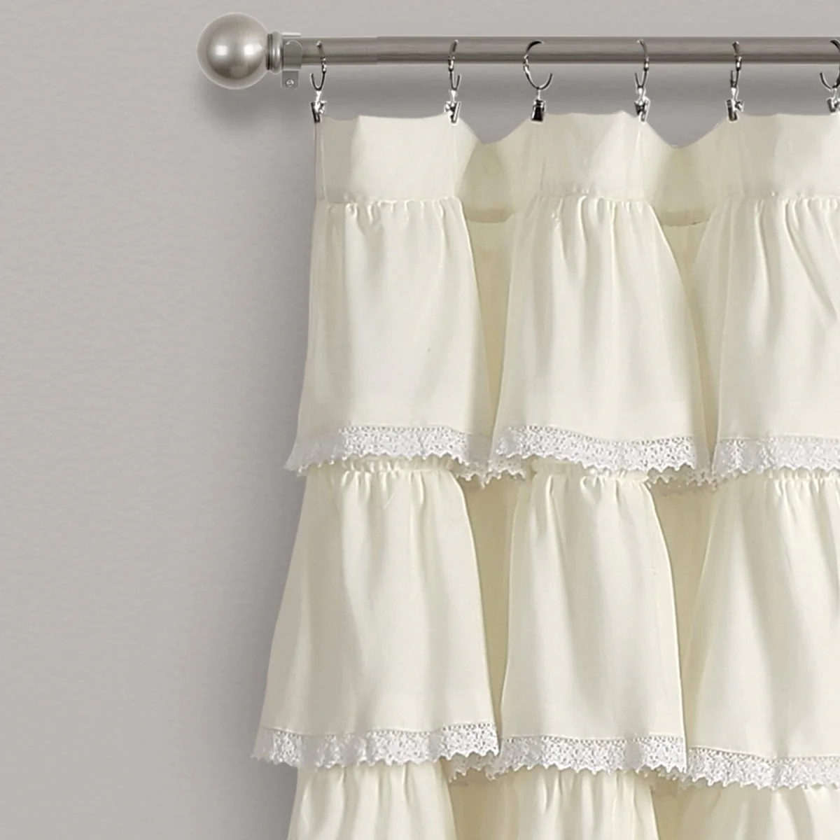 Lace Ruffle Window Curtain Panel - Image 5