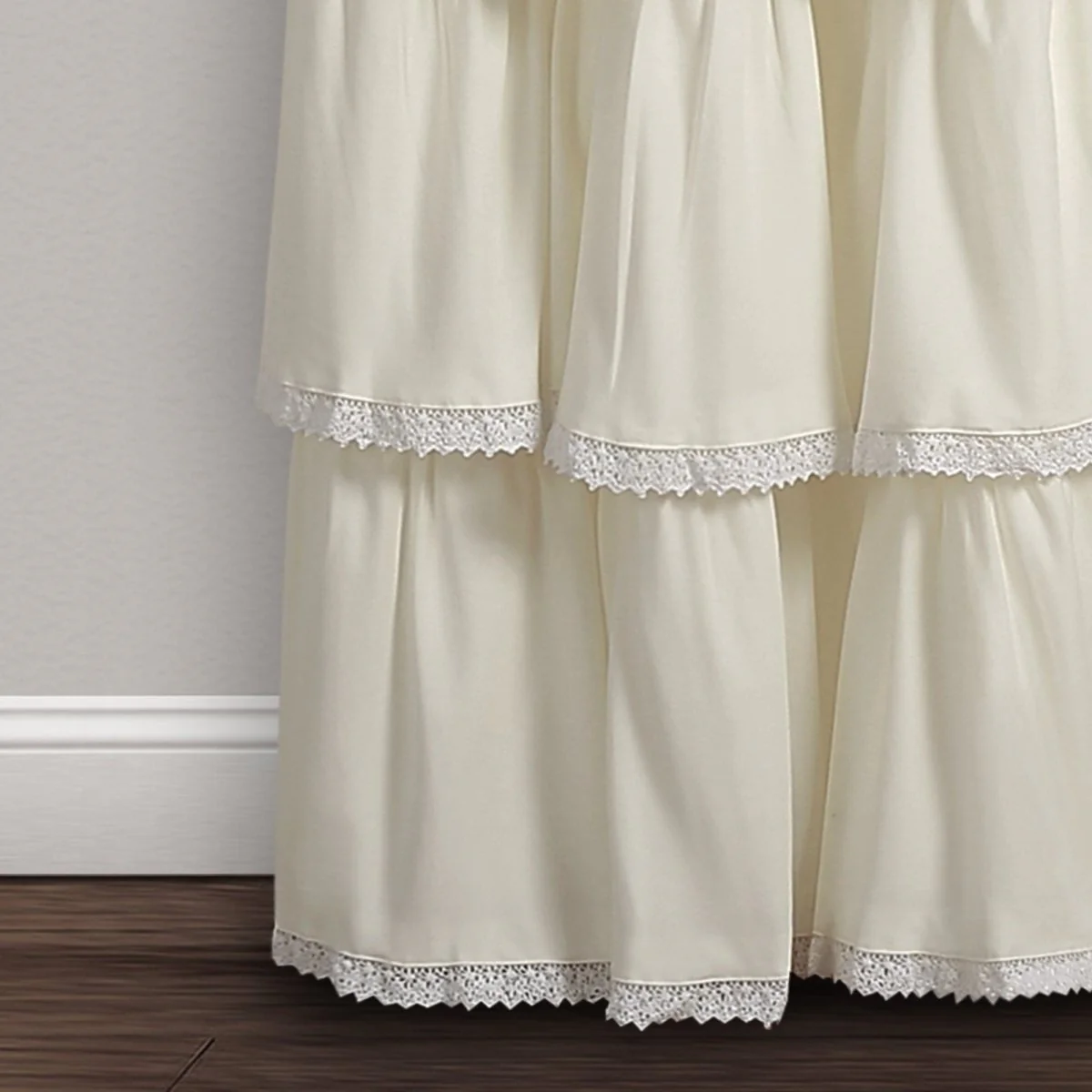 Lace Ruffle Window Curtain Panel - Image 6