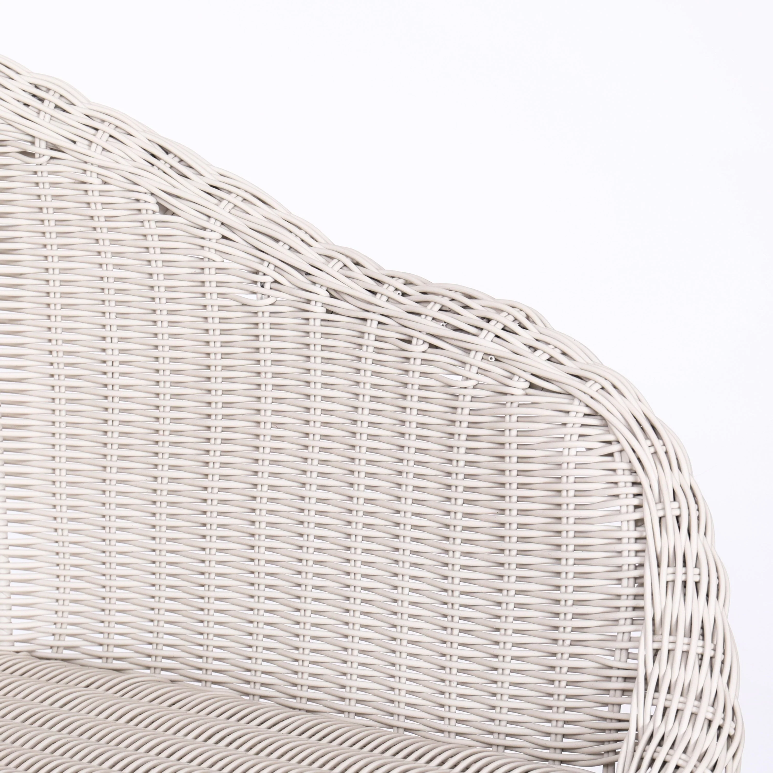 Ladd Outdoor Metal Wicker Barstool Set of 2 - Light Gray - Image 10