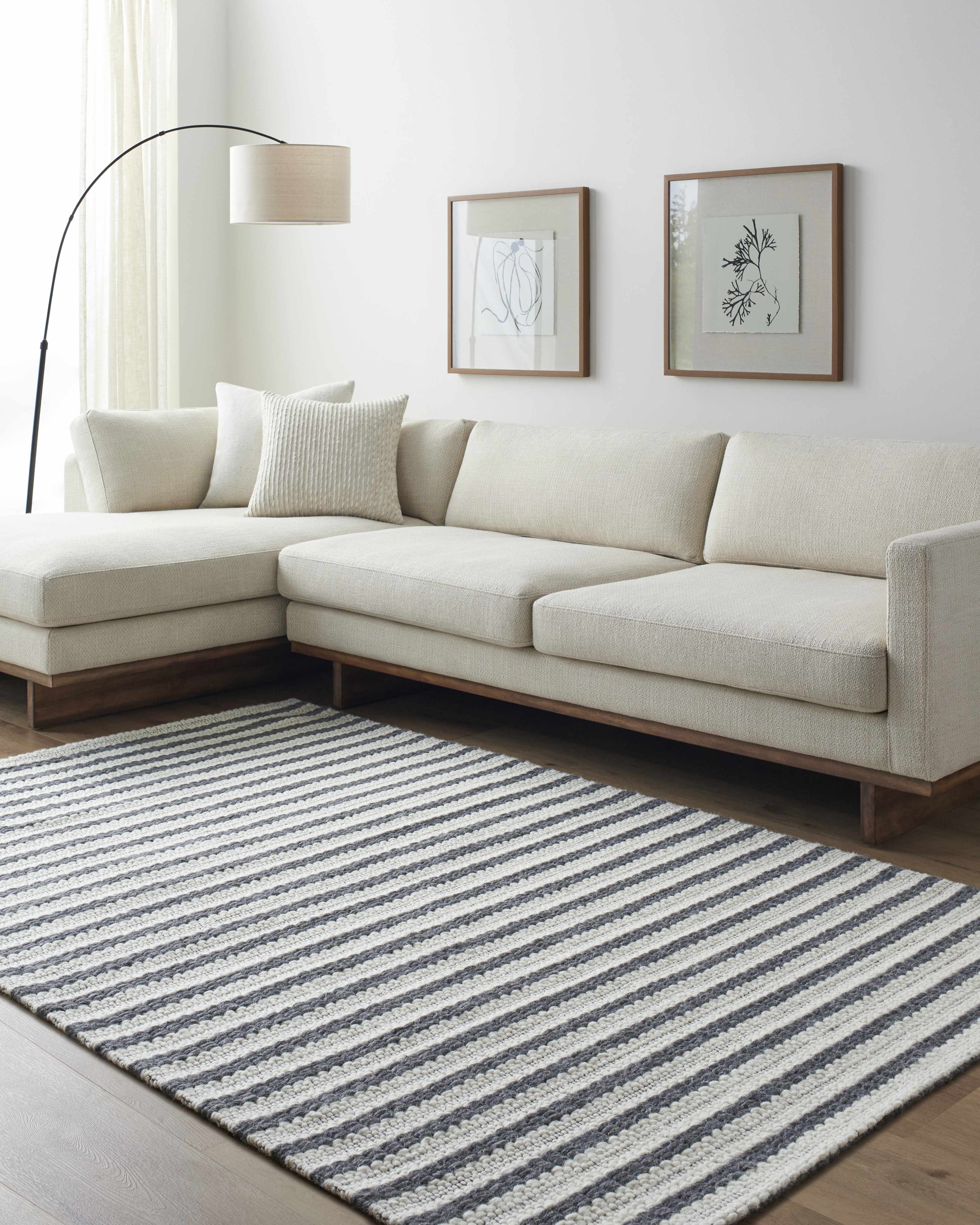 Laleh Cream & Gray Area Rug - Clearance - Image 8