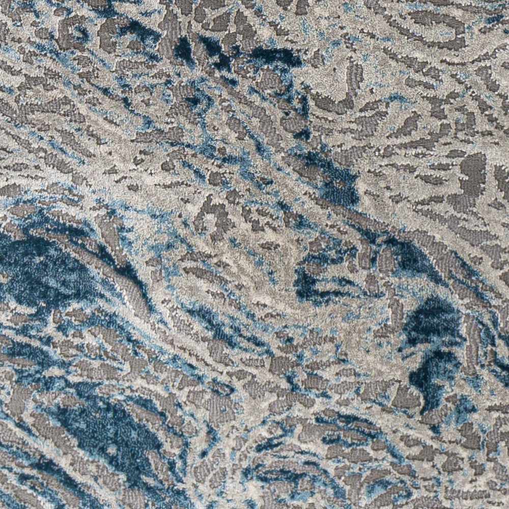 Lambton Blue Marble Area Rug - Clearance - Image 5