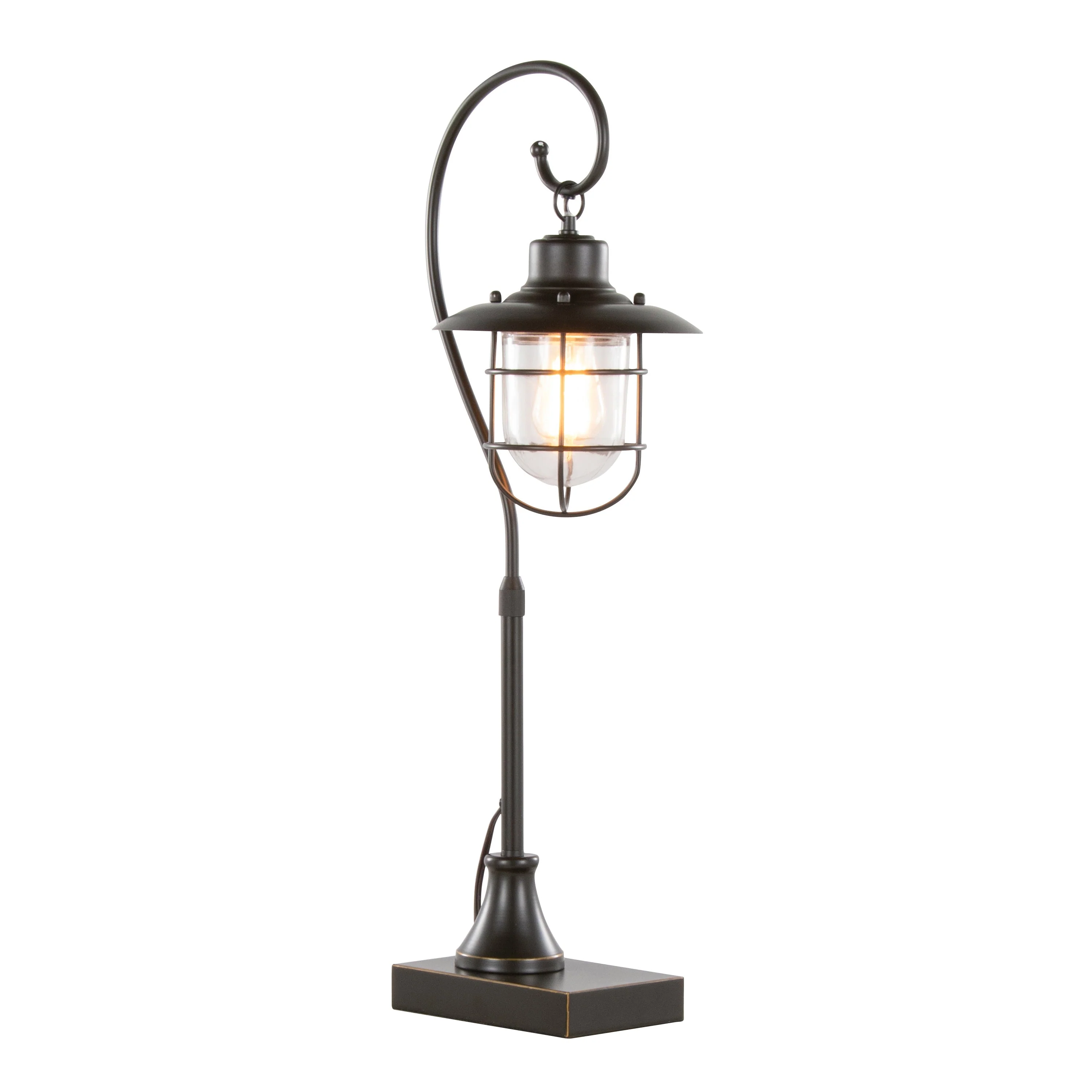 Landen 33" Contemporary Metal Task Lamp in Oil Rubbed Bronze - Set of 2 - Image 3