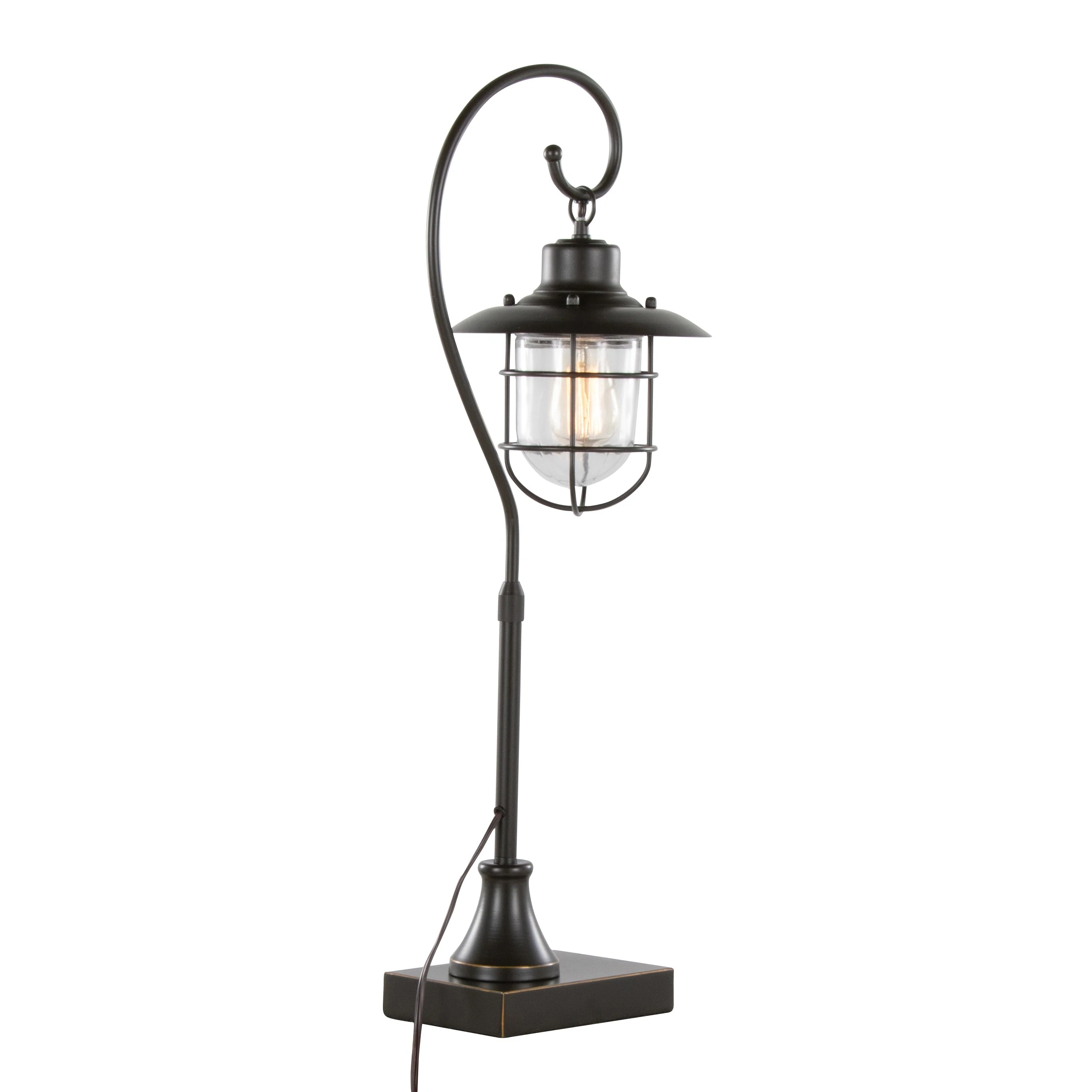 Landen 33" Contemporary Metal Task Lamp in Oil Rubbed Bronze - Set of 2 - Image 5