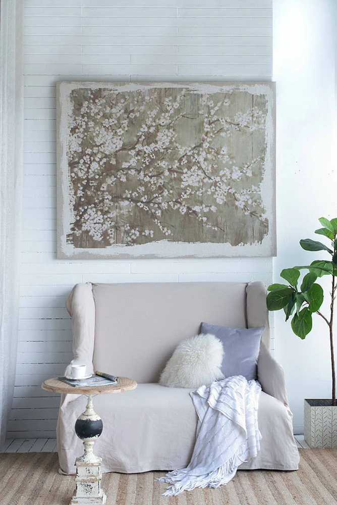 Large Cherry Blossom Canvas Art Print Home Decor Accent Piece - Image 2