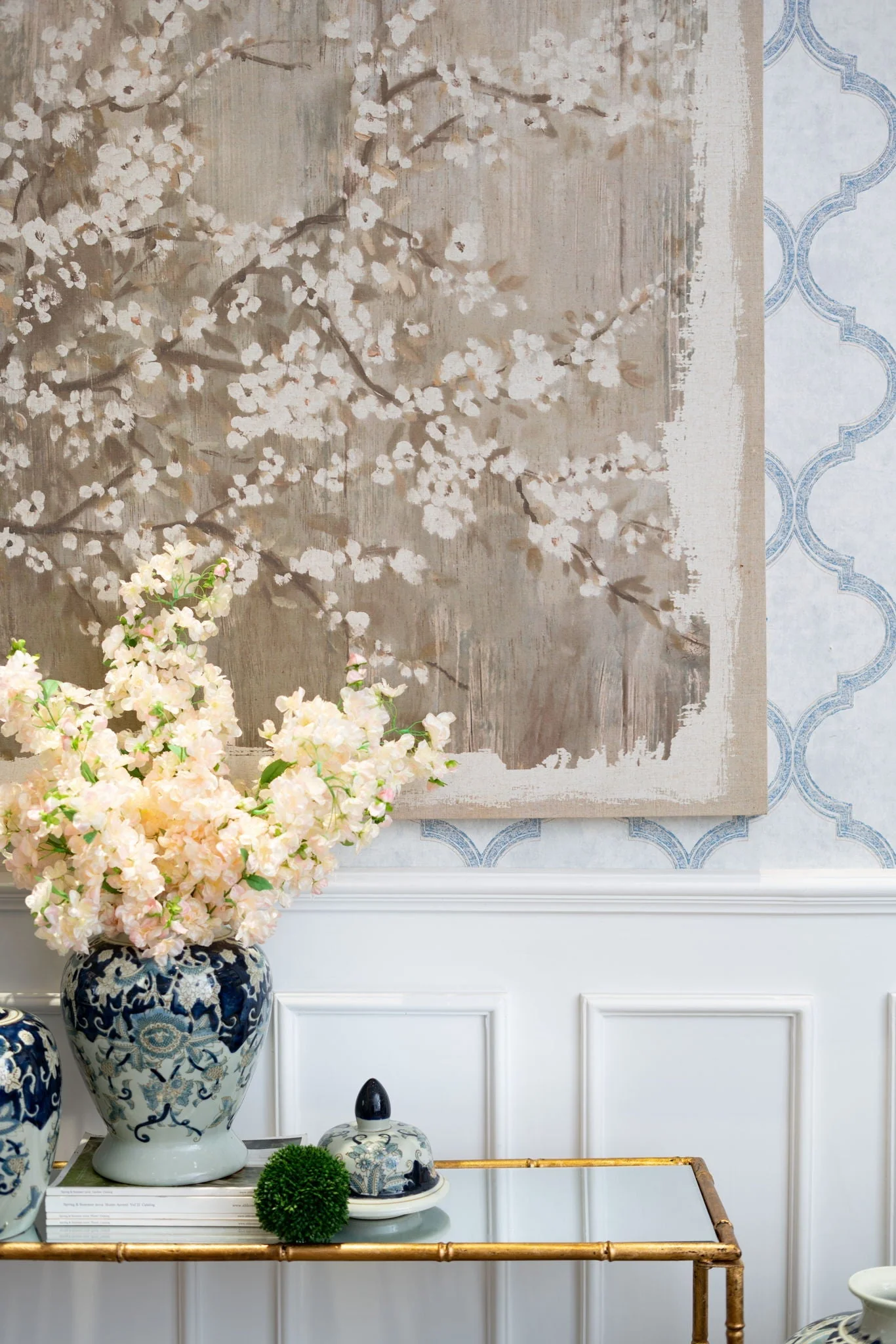 Large Cherry Blossom Canvas Art Print Home Decor Accent Piece - Image 3