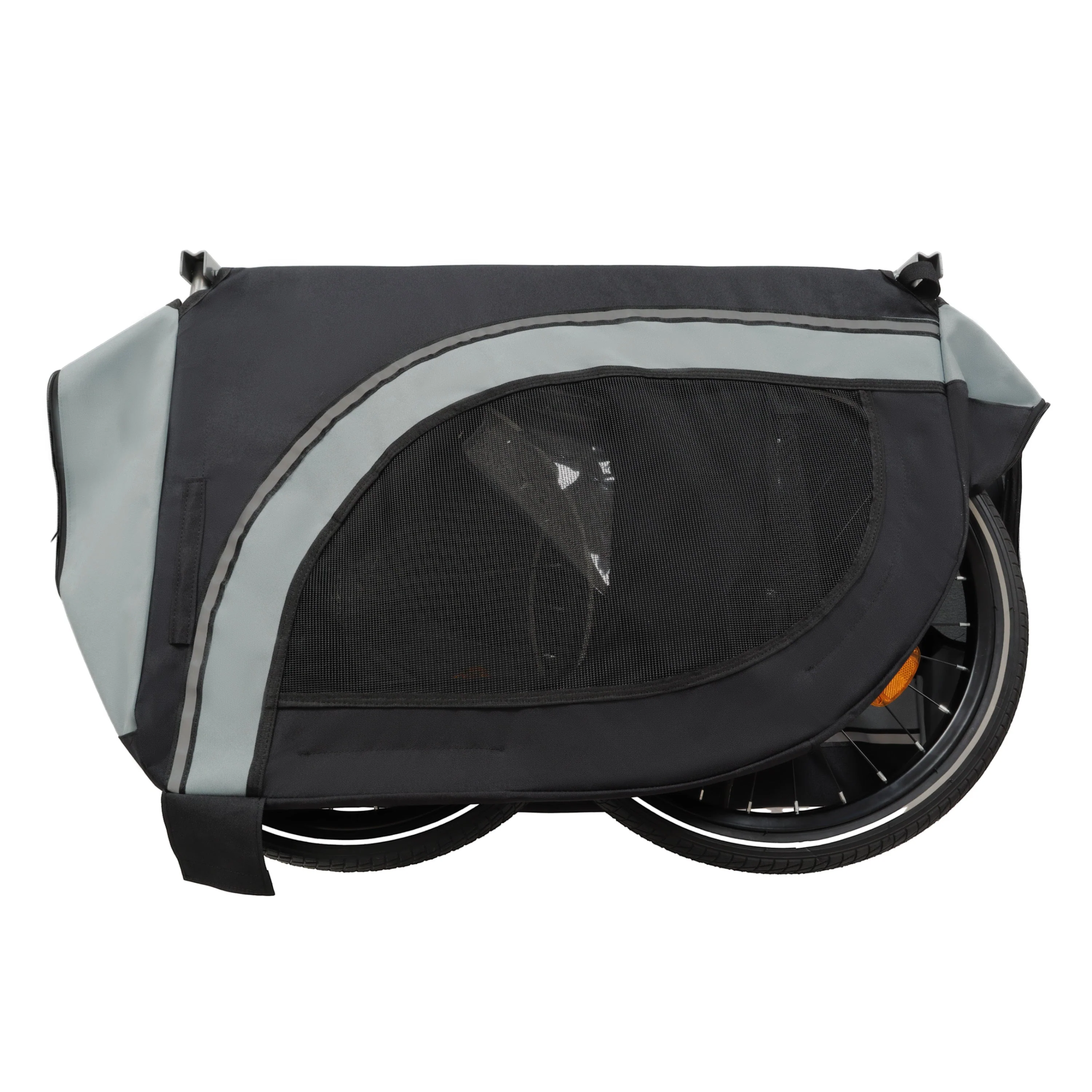 Large Folding Bike Trailer for Dogs – 66LB Capacity All-Terrain Pet Carrier - Image 13