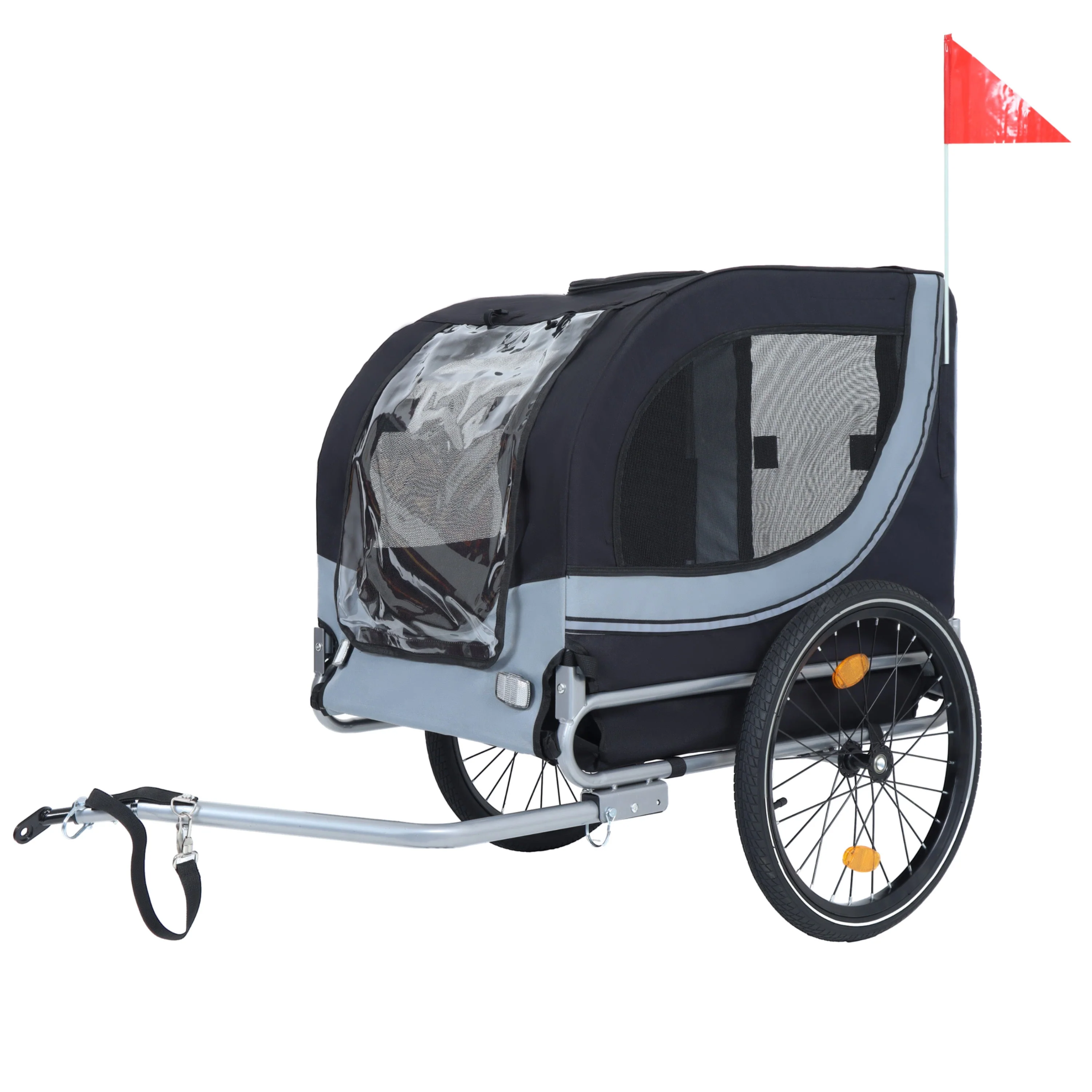 Large Folding Bike Trailer for Dogs – 66LB Capacity All-Terrain Pet Carrier - Image 3