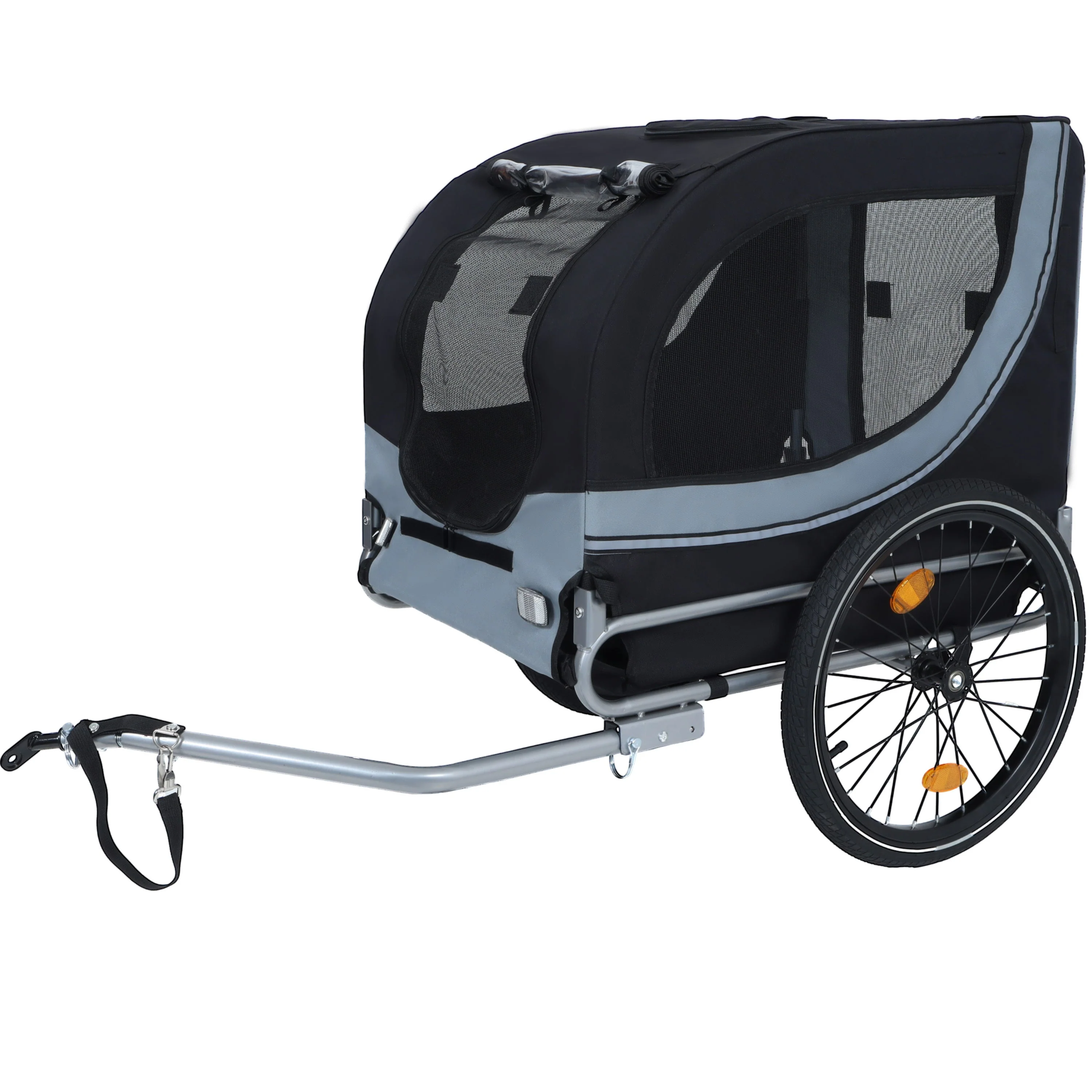 Large Folding Bike Trailer for Dogs – 66LB Capacity All-Terrain Pet Carrier - Image 7