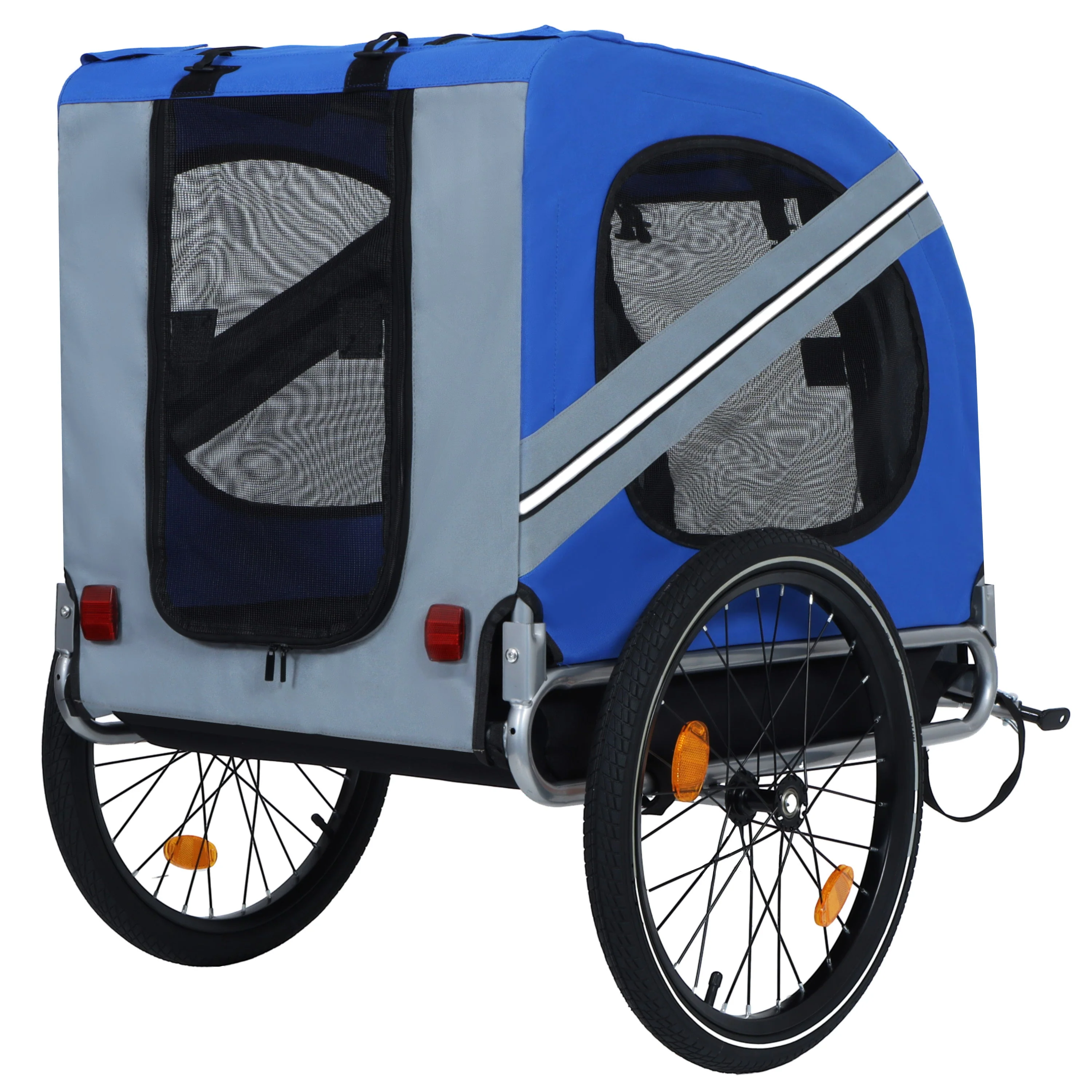Large Folding Bike Trailer for Dogs – 66LB Capacity All-Terrain Pet Carrier - Image 6