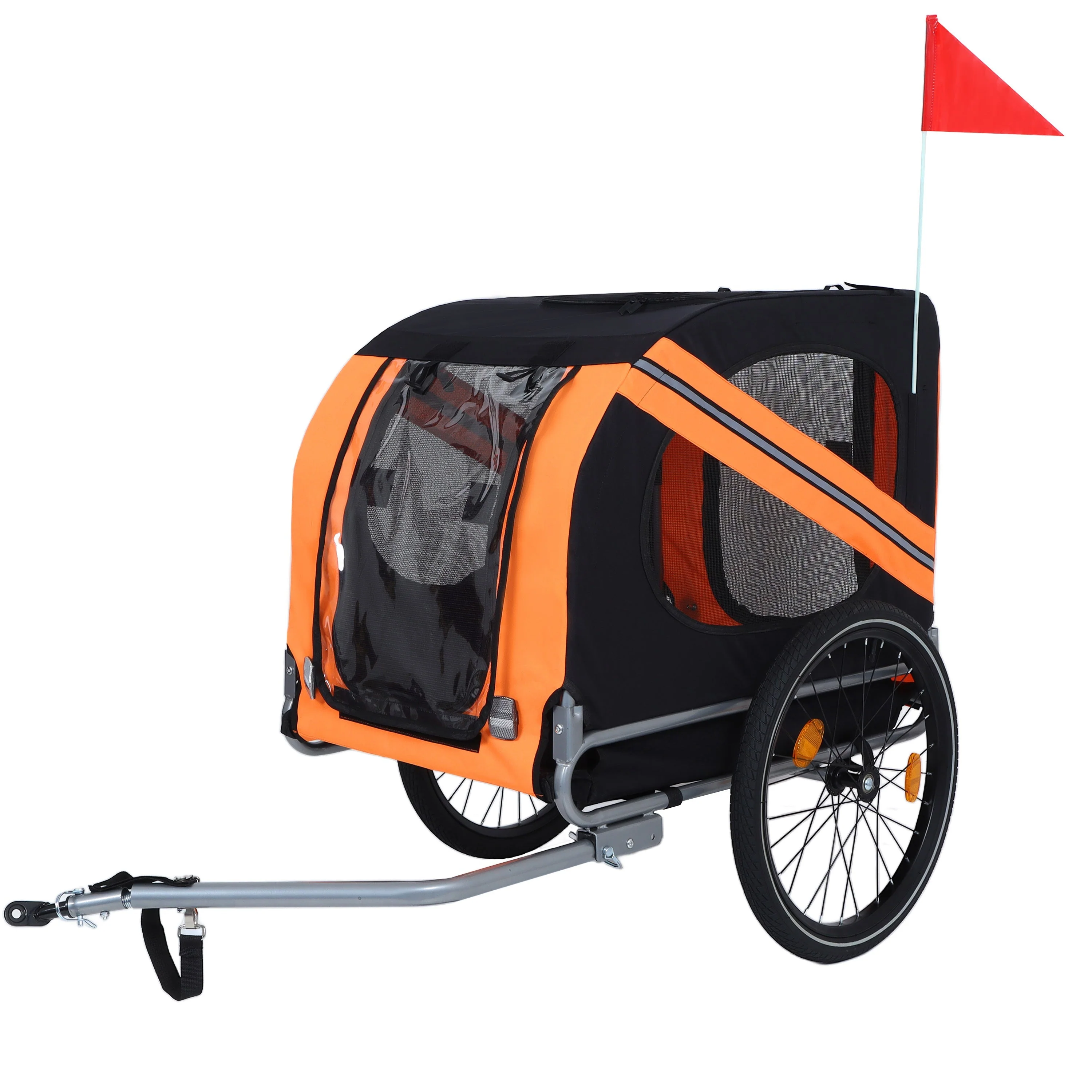 Large Folding Bike Trailer for Dogs – 66LB Capacity All-Terrain Pet Carrier - Image 3