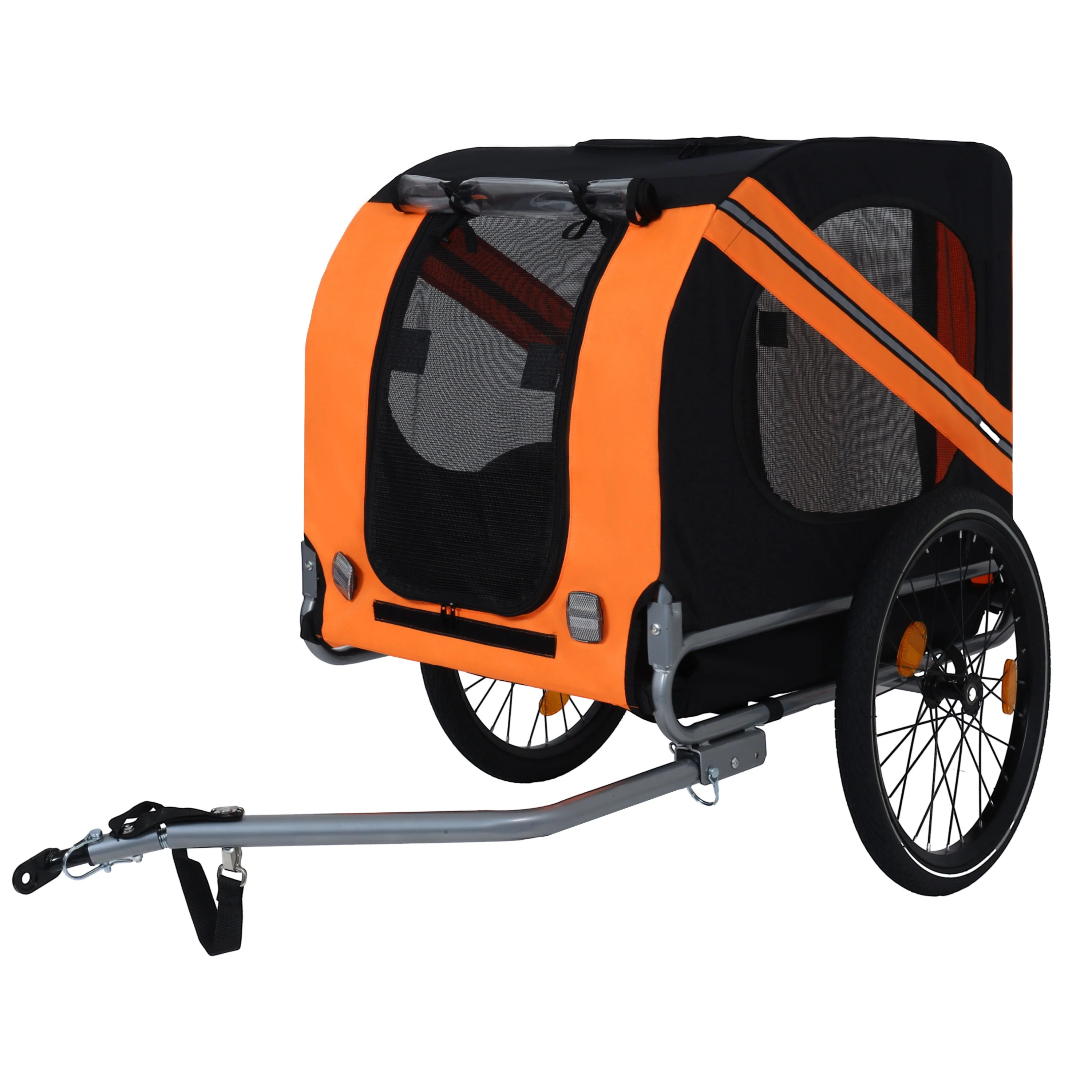 Large Folding Bike Trailer for Dogs – 66LB Capacity All-Terrain Pet Carrier - Image 4