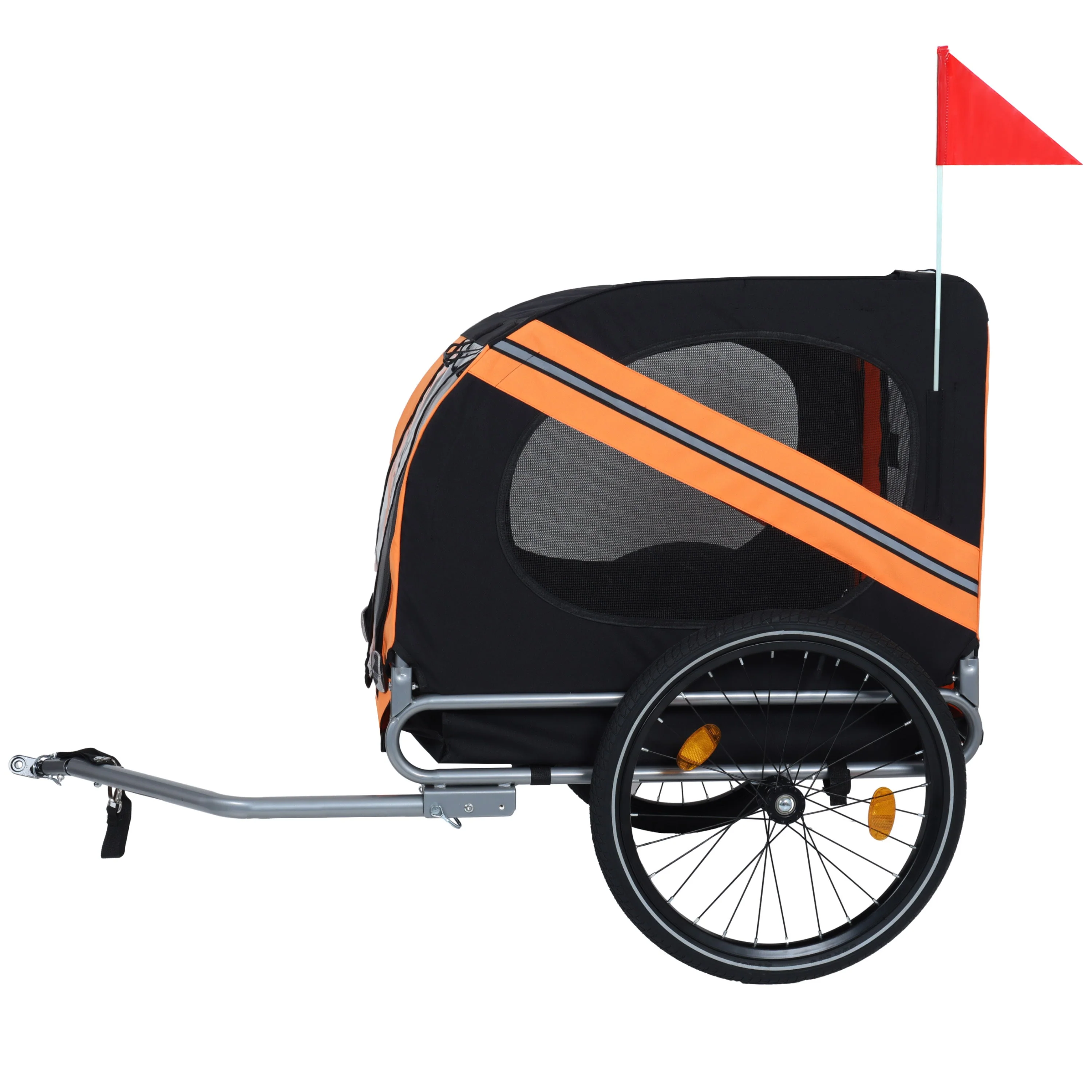 Large Folding Bike Trailer for Dogs – 66LB Capacity All-Terrain Pet Carrier - Image 5