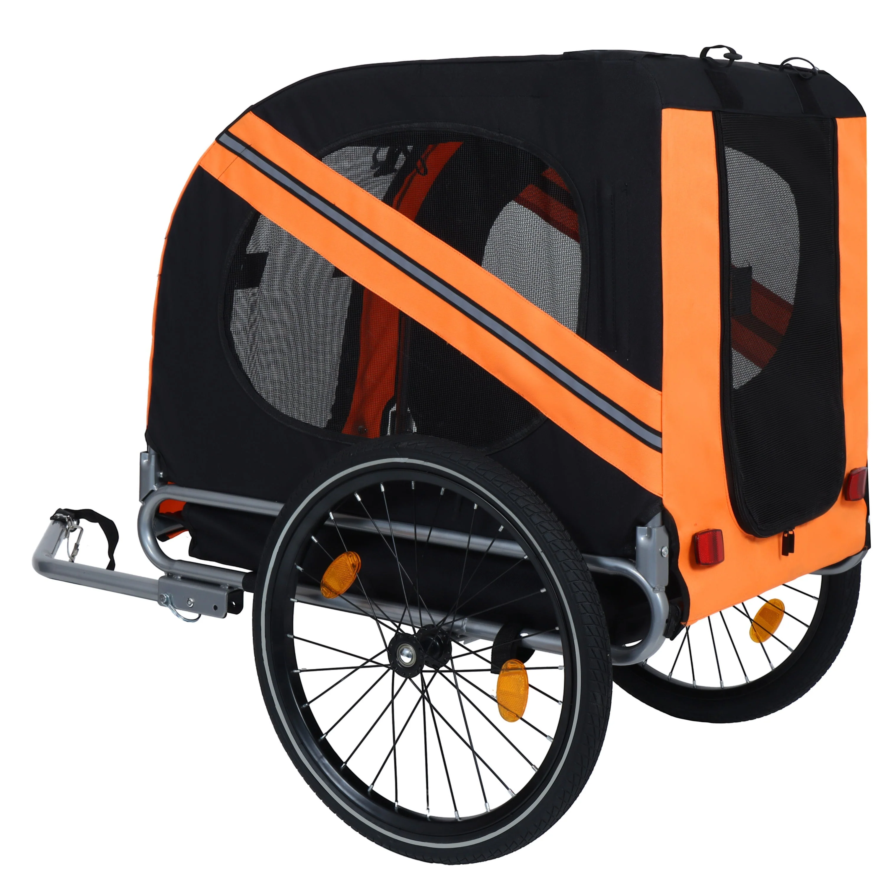 Large Folding Bike Trailer for Dogs – 66LB Capacity All-Terrain Pet Carrier - Image 6