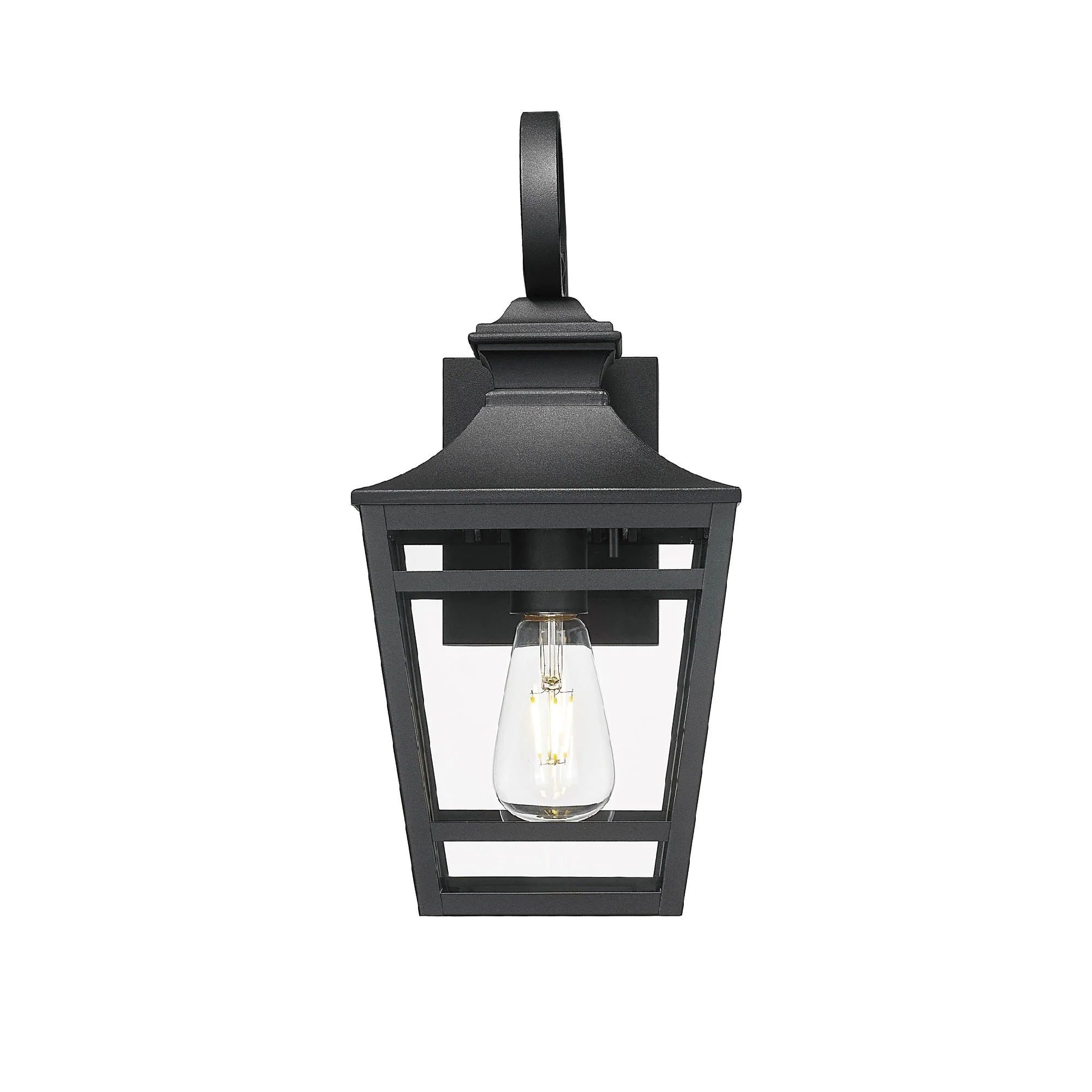 Large Outdoor Wall Lights for House - 16.5 Inch Black Aluminum - Image 4