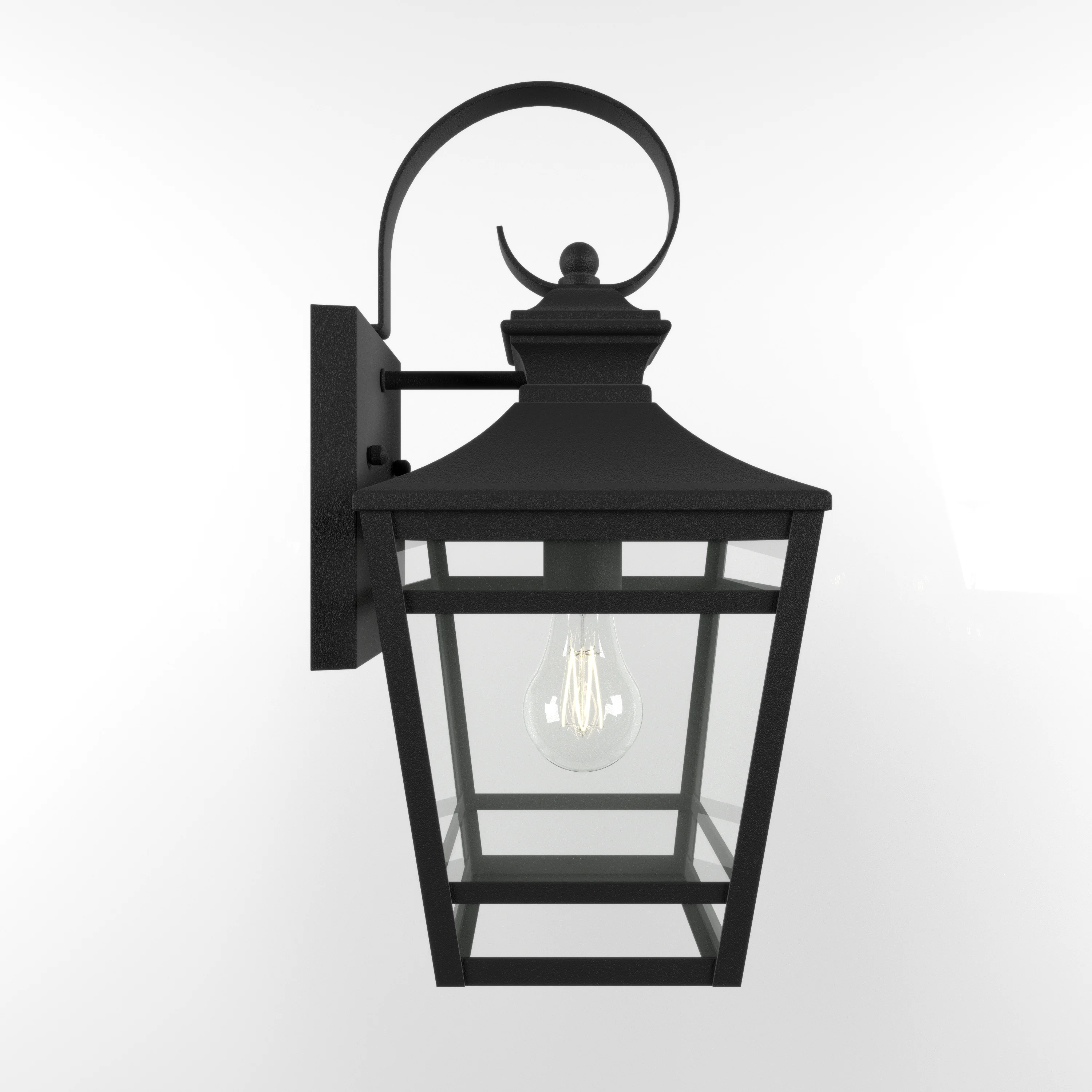 Large Outdoor Wall Lights for House - 16.5 Inch Black Aluminum - Image 5