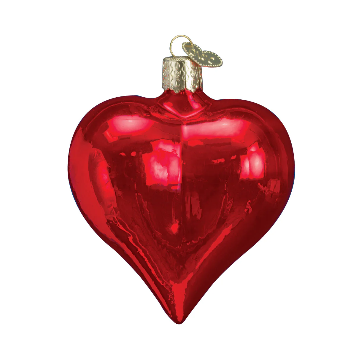 Large Shiny Red Heart Ornament - Image 3