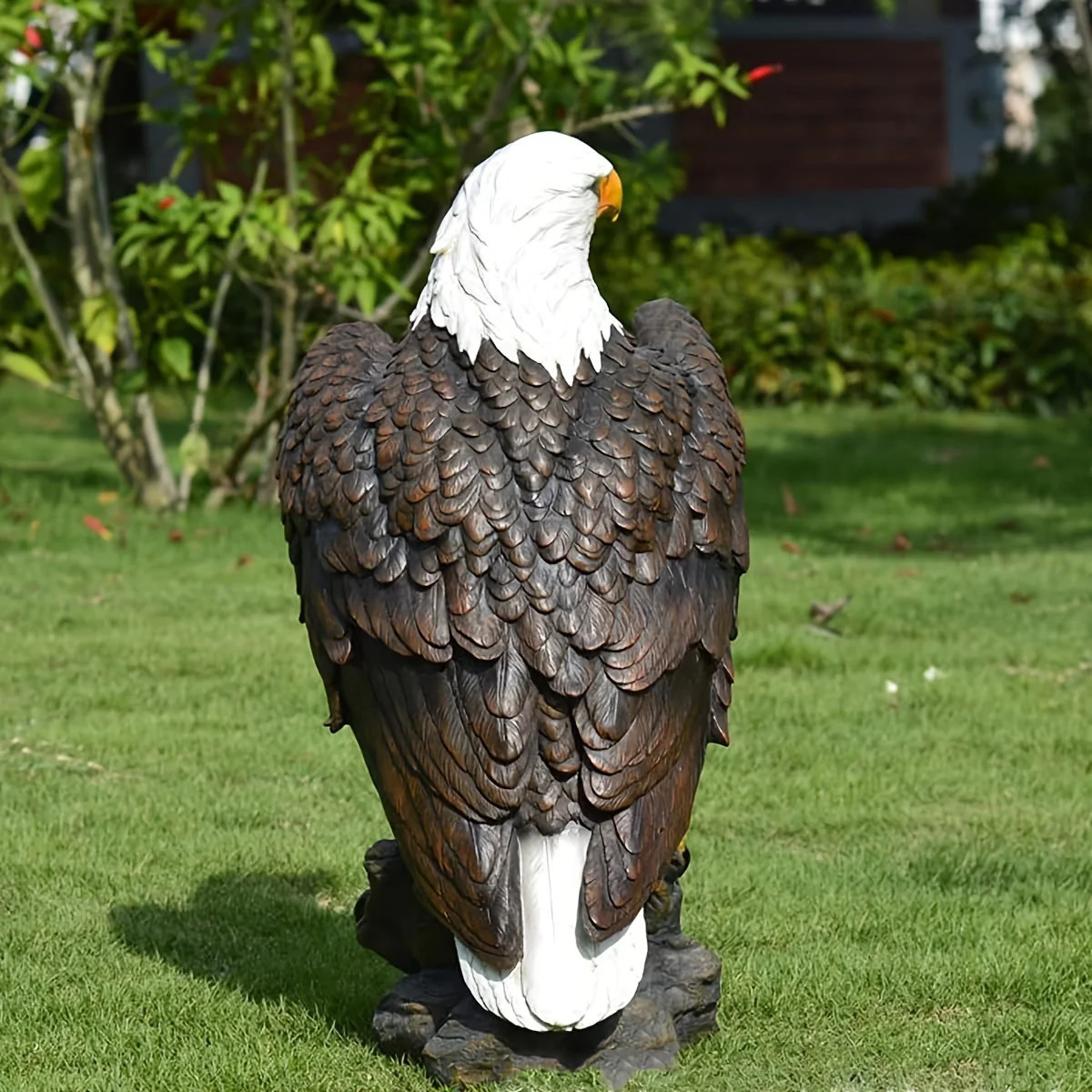 Large Standing Bald Eagle Garden Sculpture - Image 7