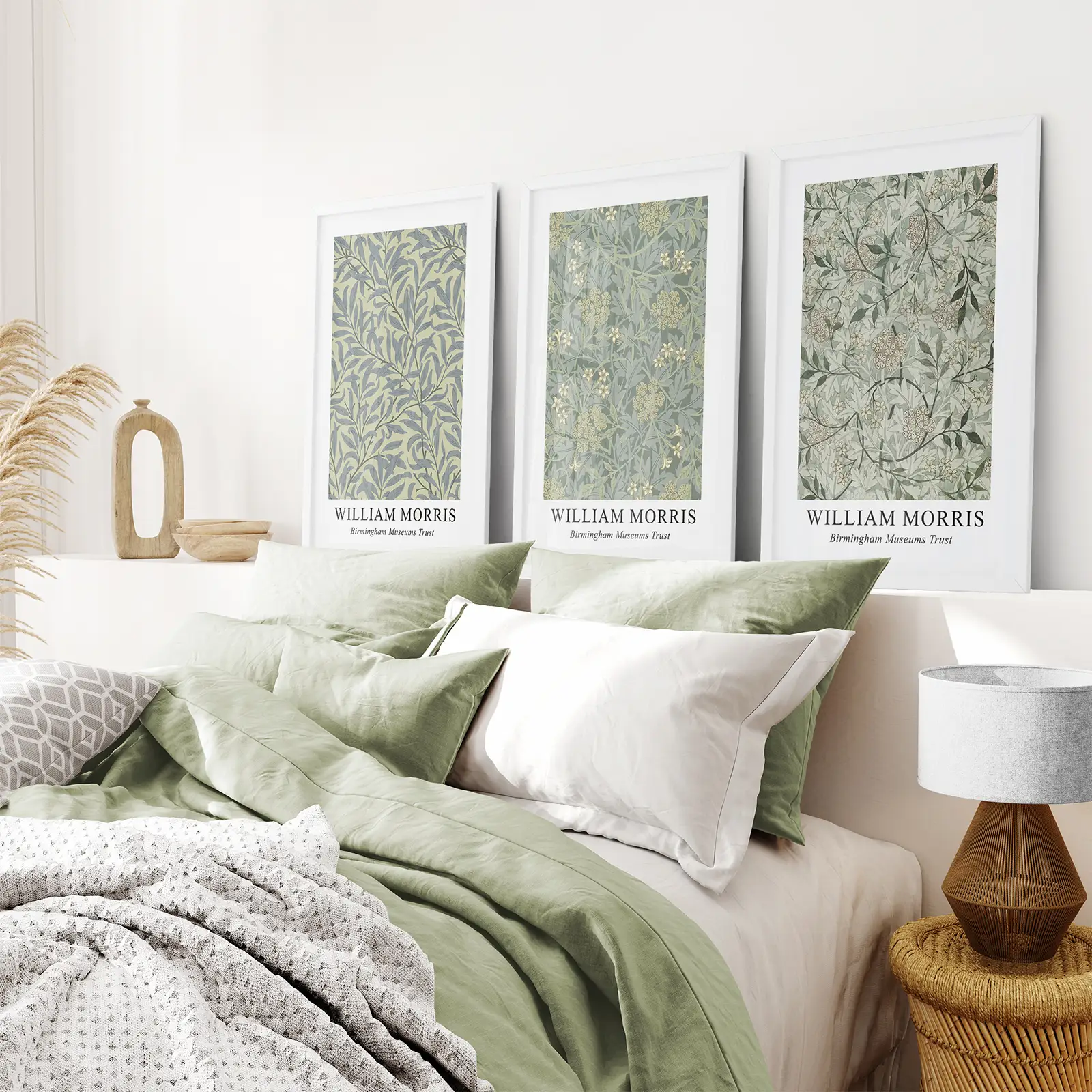 Large William Morris Floral Pattern Art Set Decor - Image 3