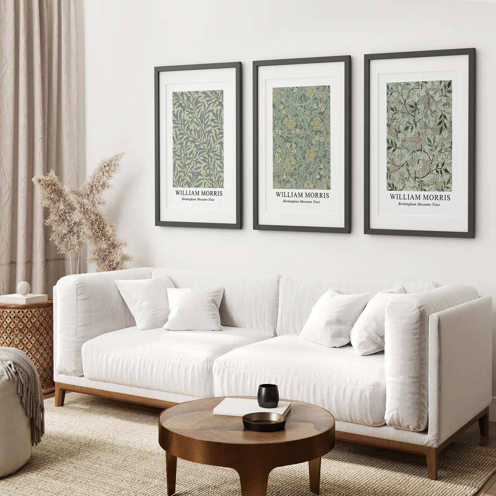 Large William Morris Floral Pattern Art Set Decor - Image 4
