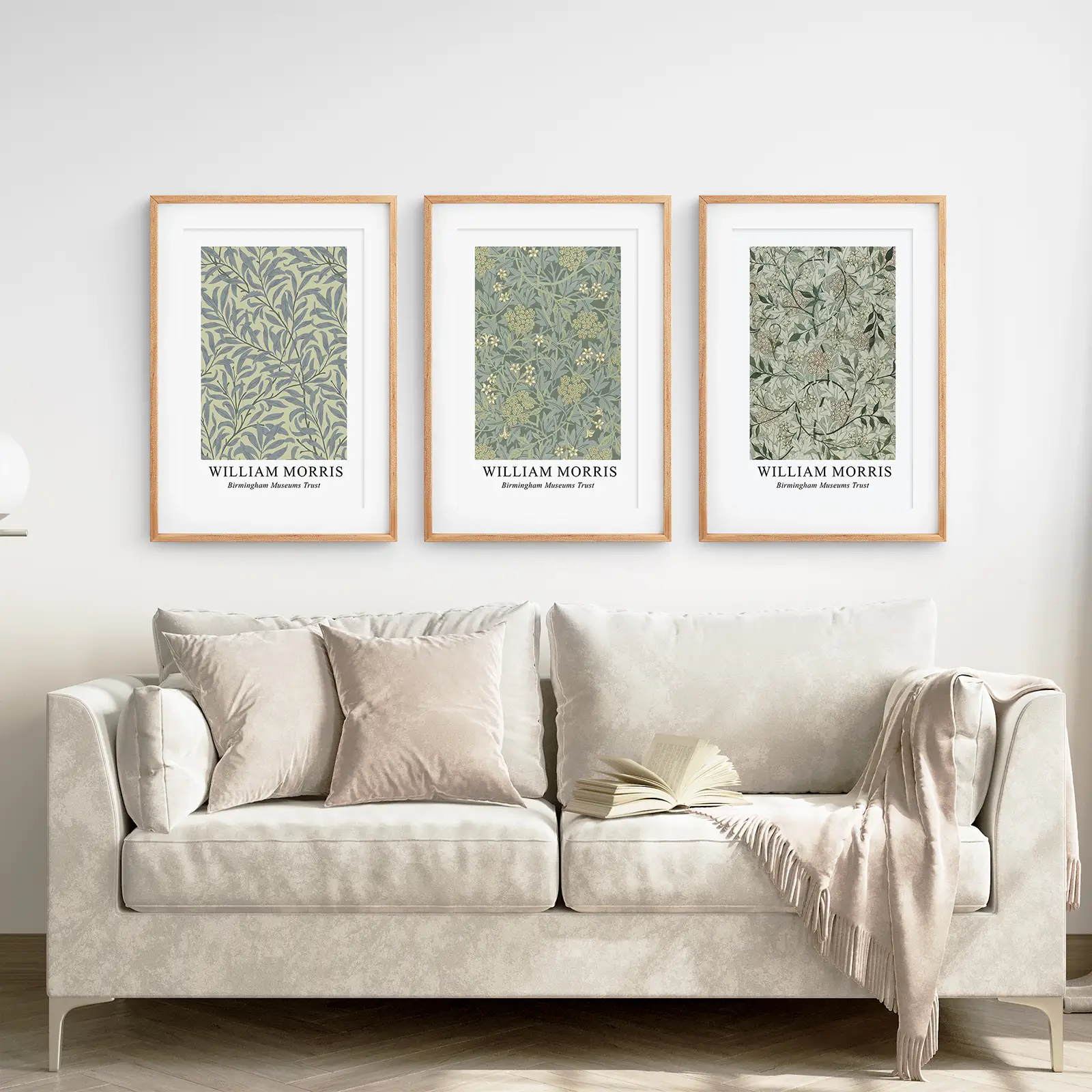 Large William Morris Floral Pattern Art Set Decor - Image 5