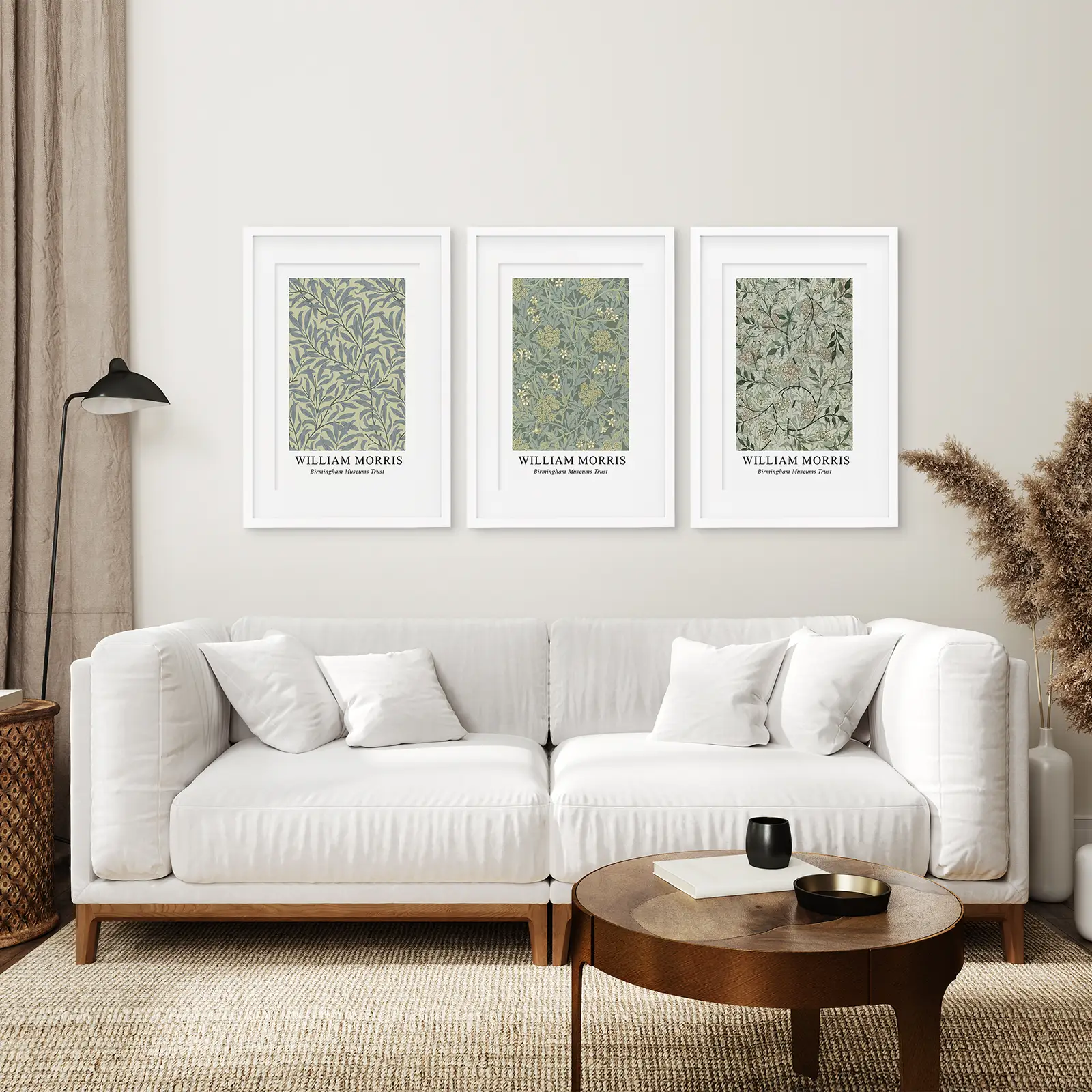 Large William Morris Floral Pattern Art Set Decor - Image 6