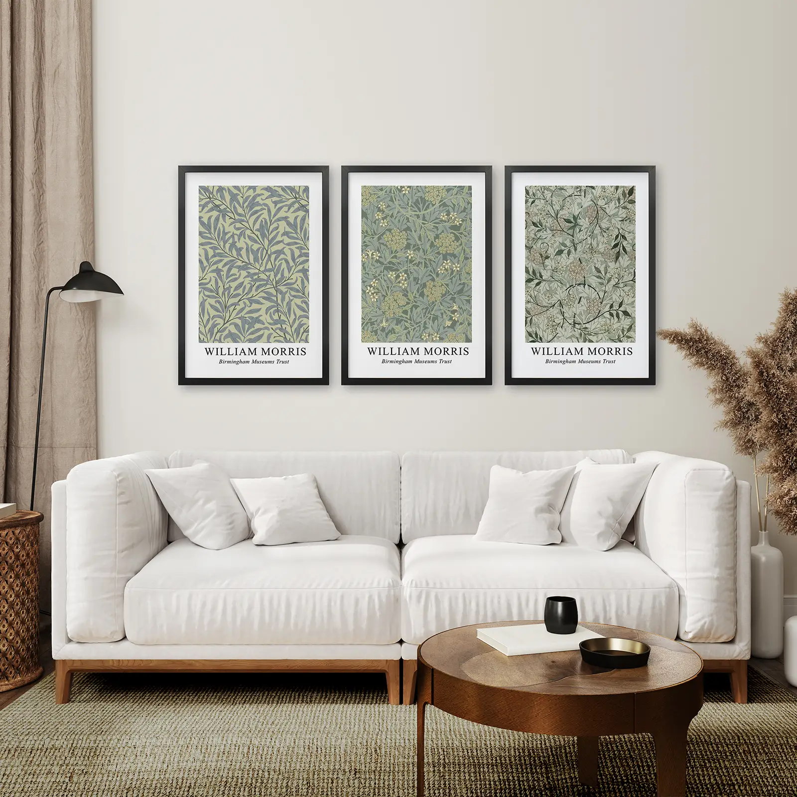 Large William Morris Floral Pattern Art Set Decor - Image 7