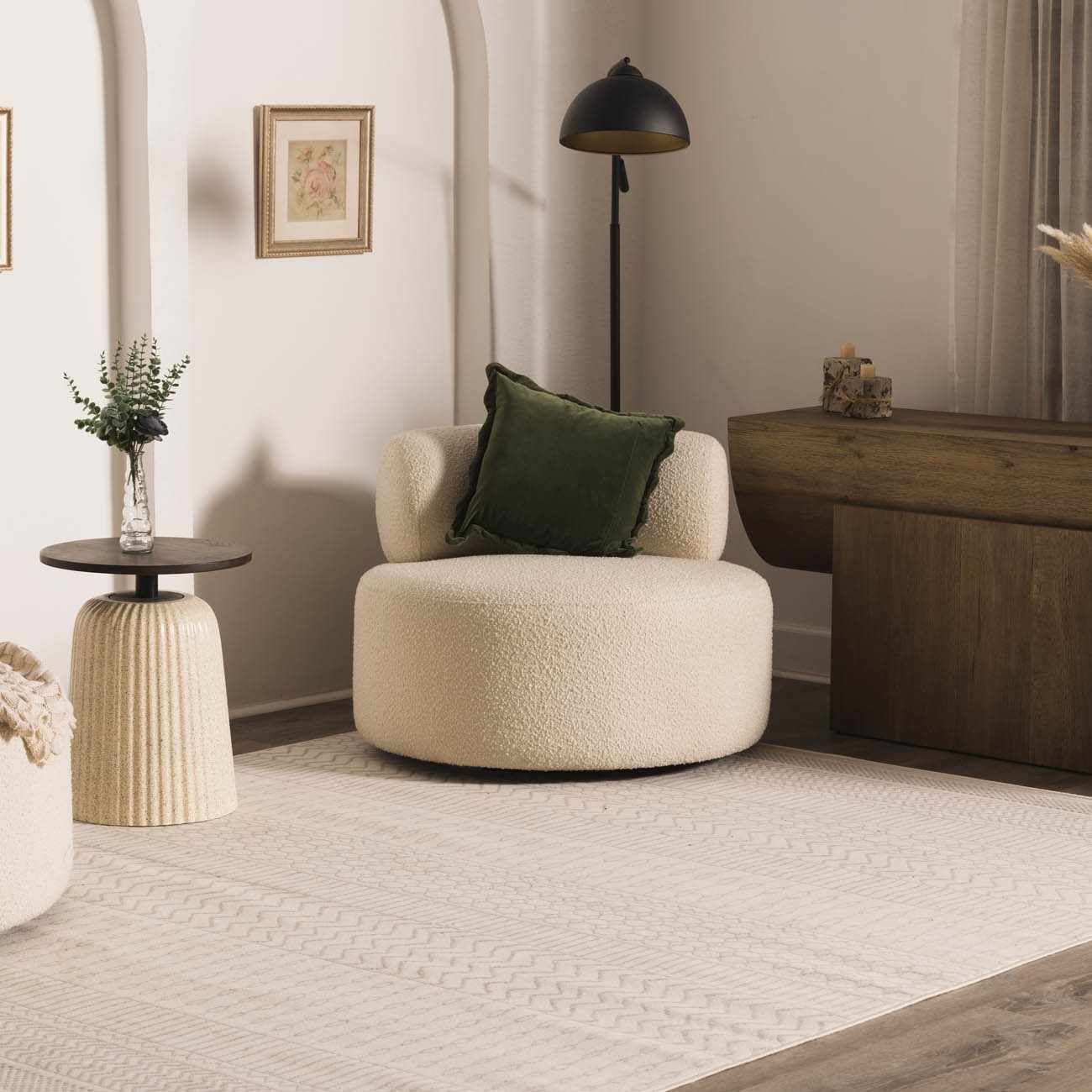 Lascassas Neutral Area Rug - Image 4