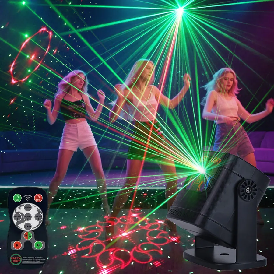 Laser Party Light DJ Disco Projector with 60 Patterns RGB Stage Light for Events - Image 2