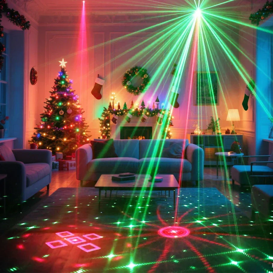 Laser Party Light DJ Disco Projector with 60 Patterns RGB Stage Light for Events - Image 3