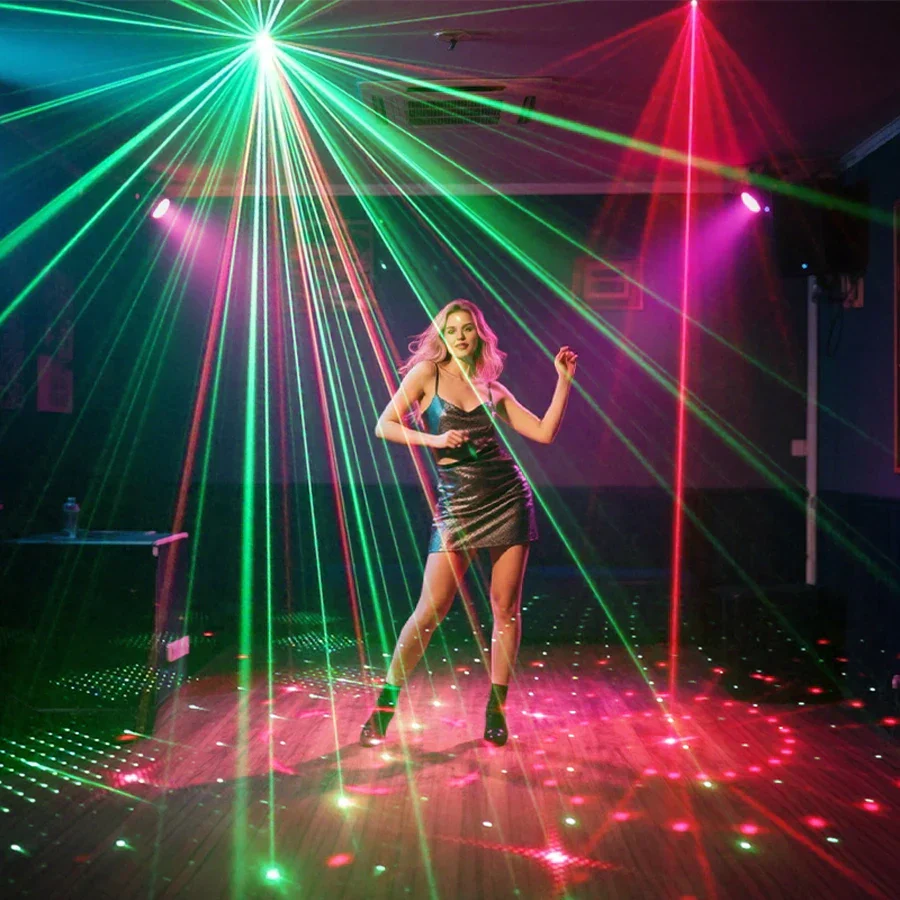 Laser Party Light DJ Disco Projector with 60 Patterns RGB Stage Light for Events - Image 4