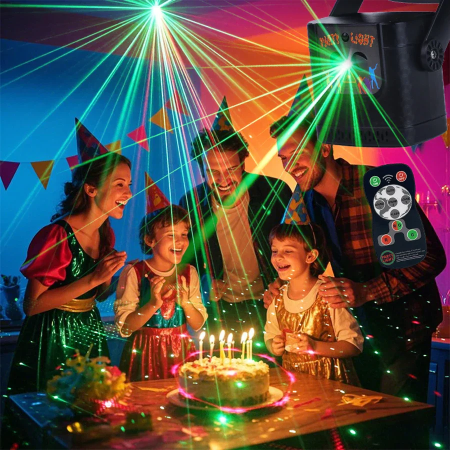 Laser Party Light DJ Disco Projector with 60 Patterns RGB Stage Light for Events - Image 5
