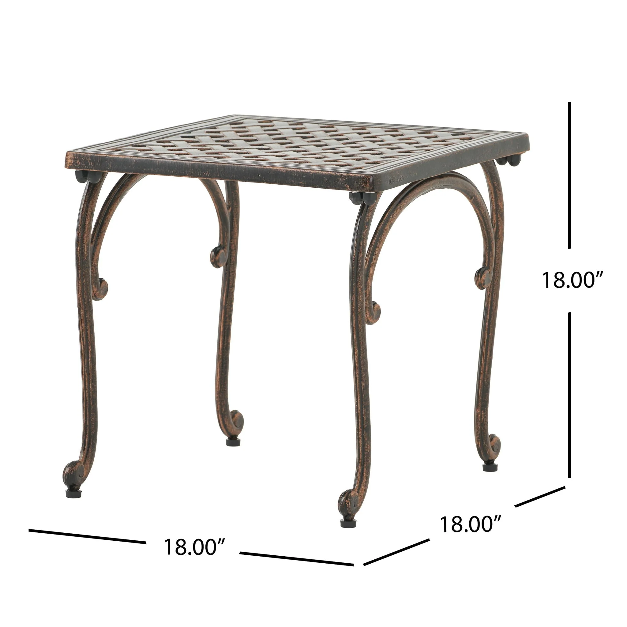 Laughlin Traditional Style Cast End Table Set - Antique Espresso - Image 3